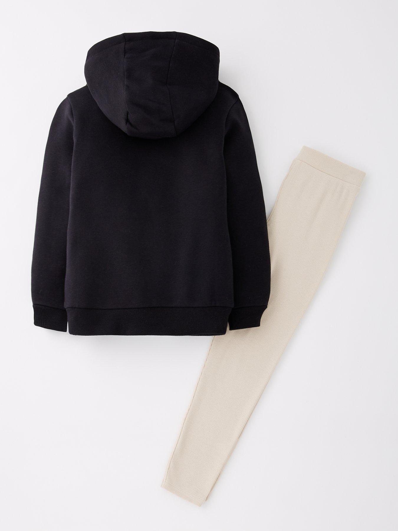 Image 2 of 4 of The Very Collection Boys Hoodie And Legging Smiley Face Set - Black