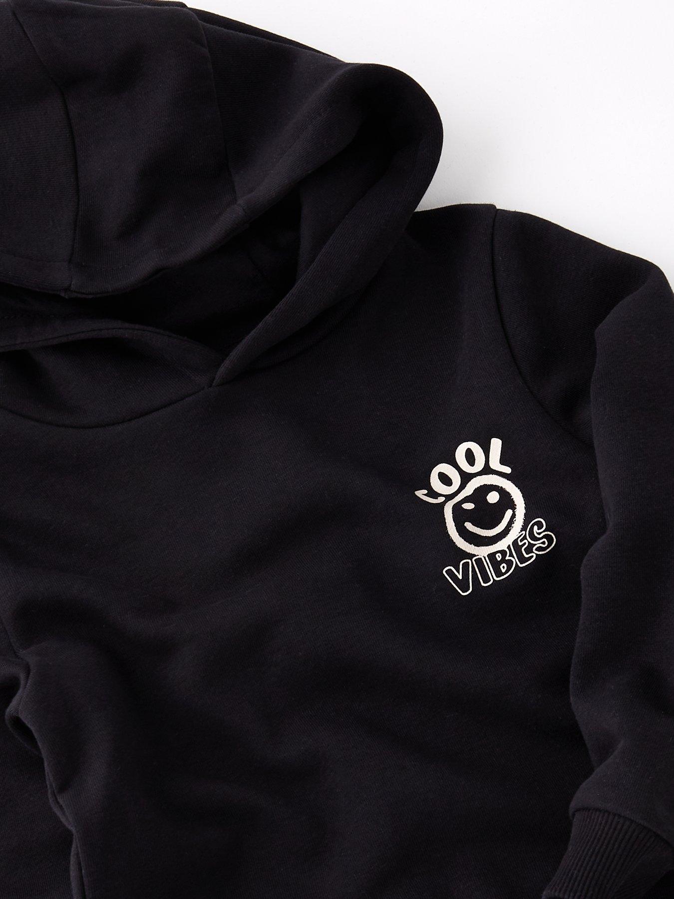 Image 3 of 4 of The Very Collection Boys Hoodie And Legging Smiley Face Set - Black