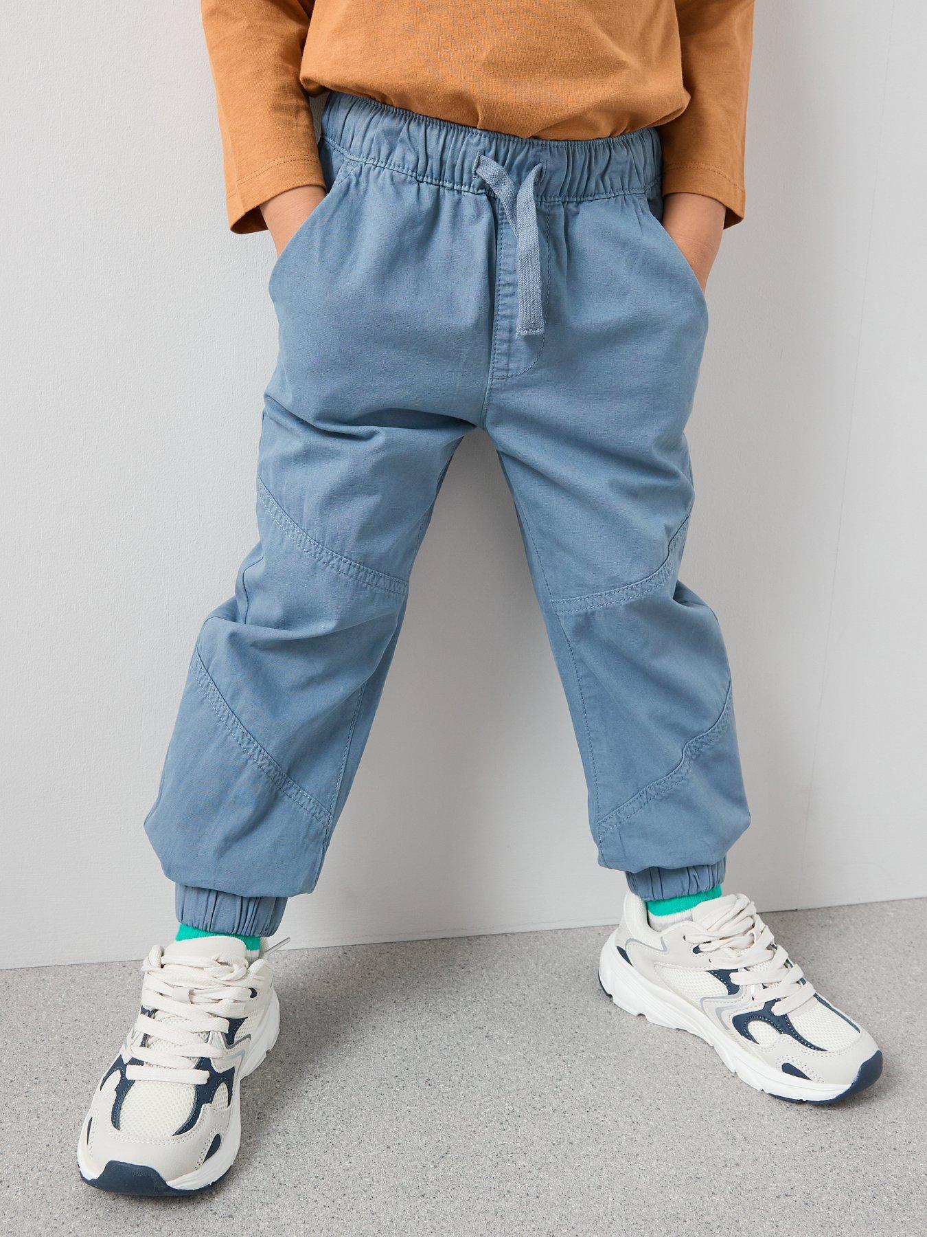 Image 5 of 5 of The Very Collection Boys Poplin Cuffed Trousers - Navy