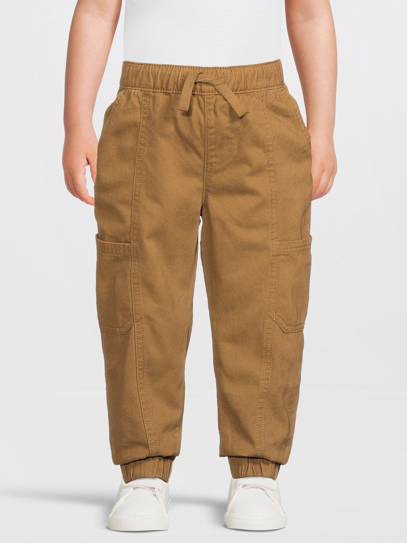 undefined Boys Cargo Trousers - Stone Beige