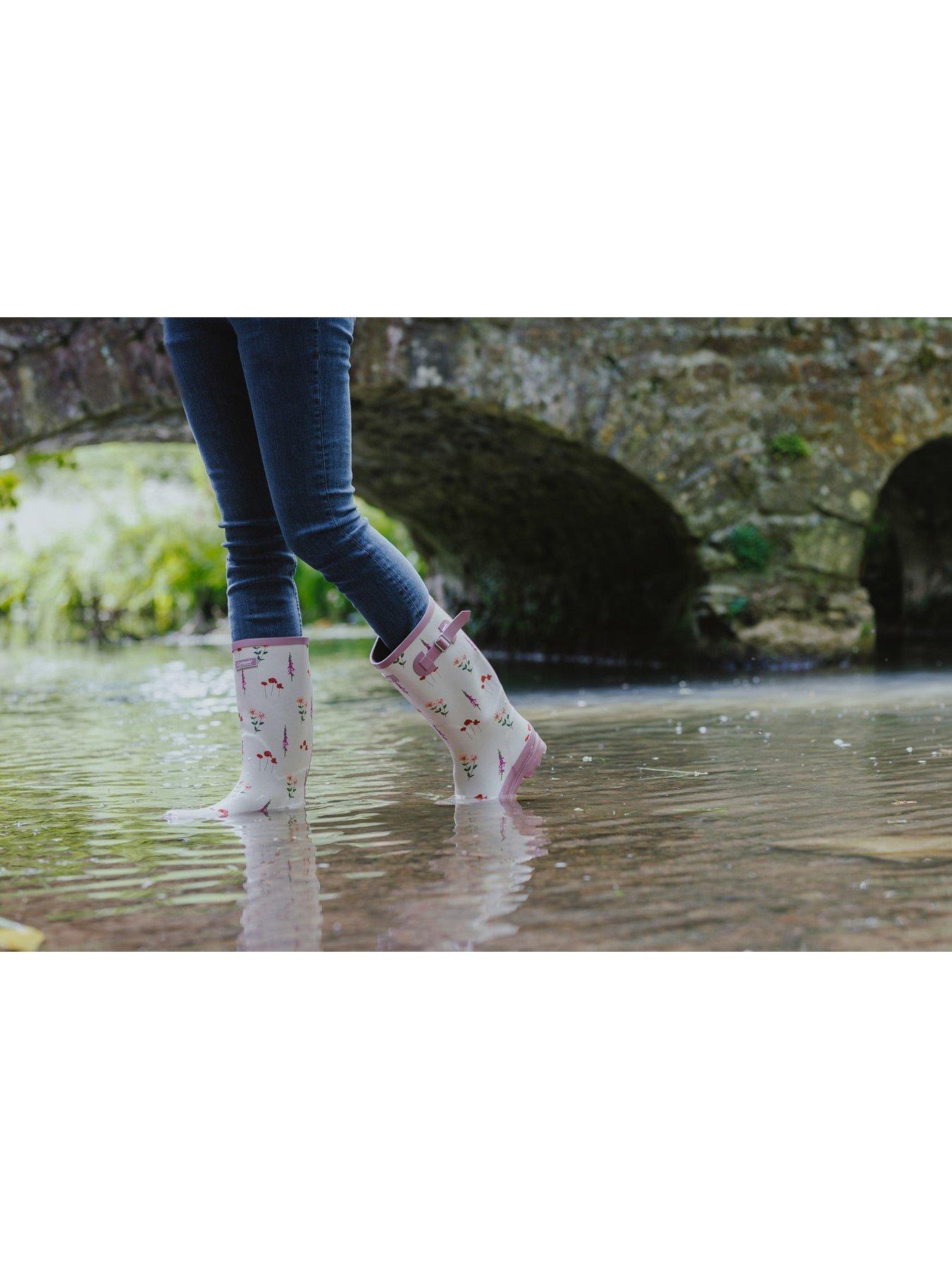Image 6 of 6 of Cotswold Womens Wildflower Tall Wellingtons - Pink