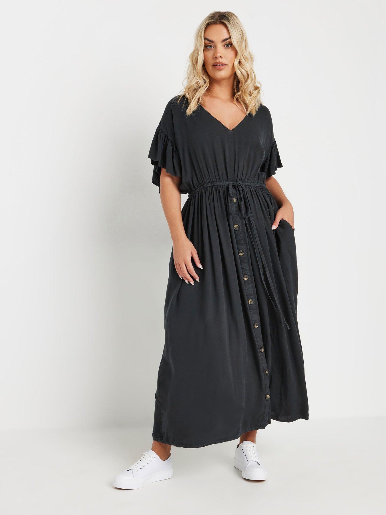 yours-curve-chambray-boho-dress