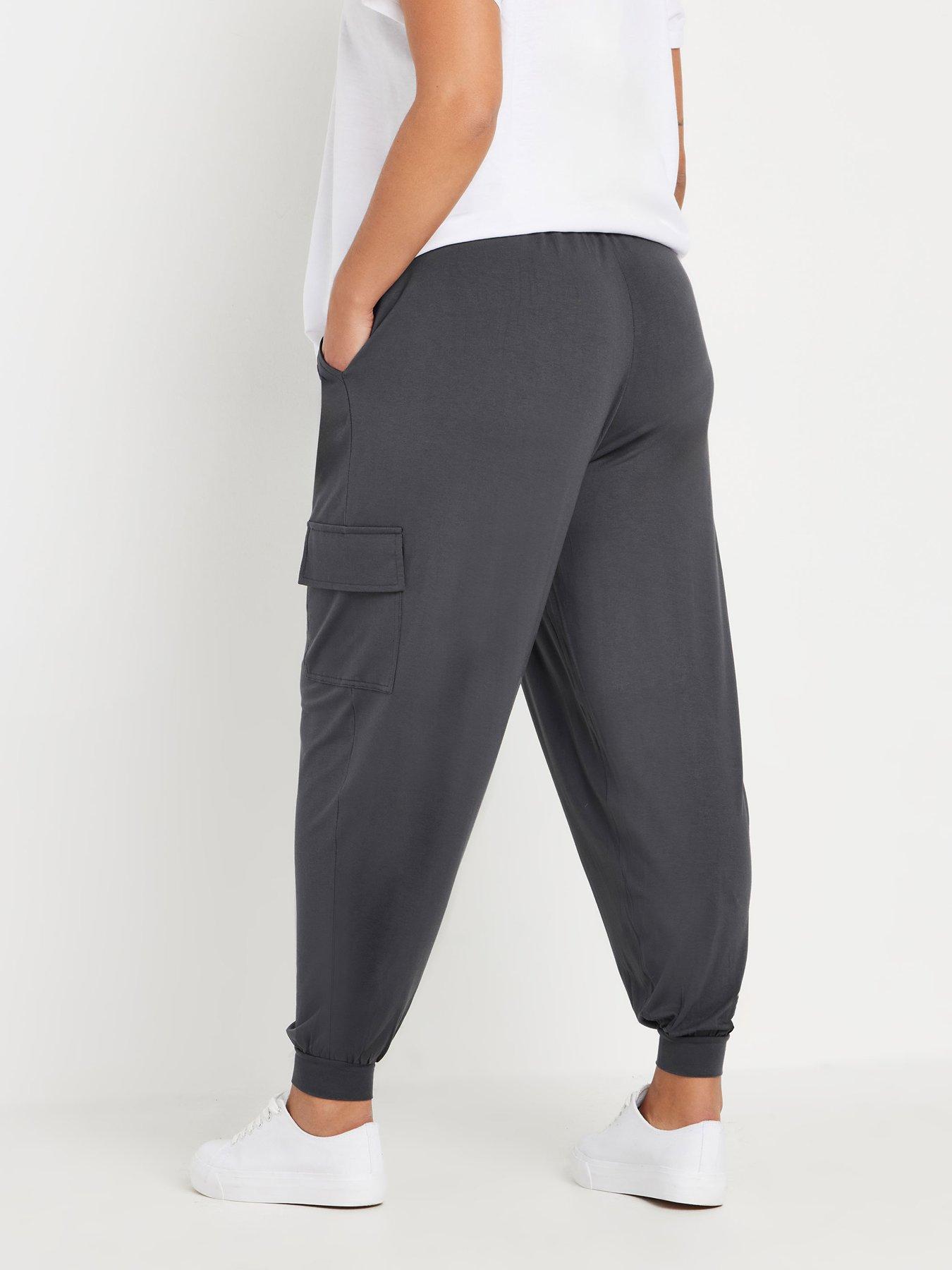 Image 2 of 4 of Yours Curve Harem Cargo - Grey