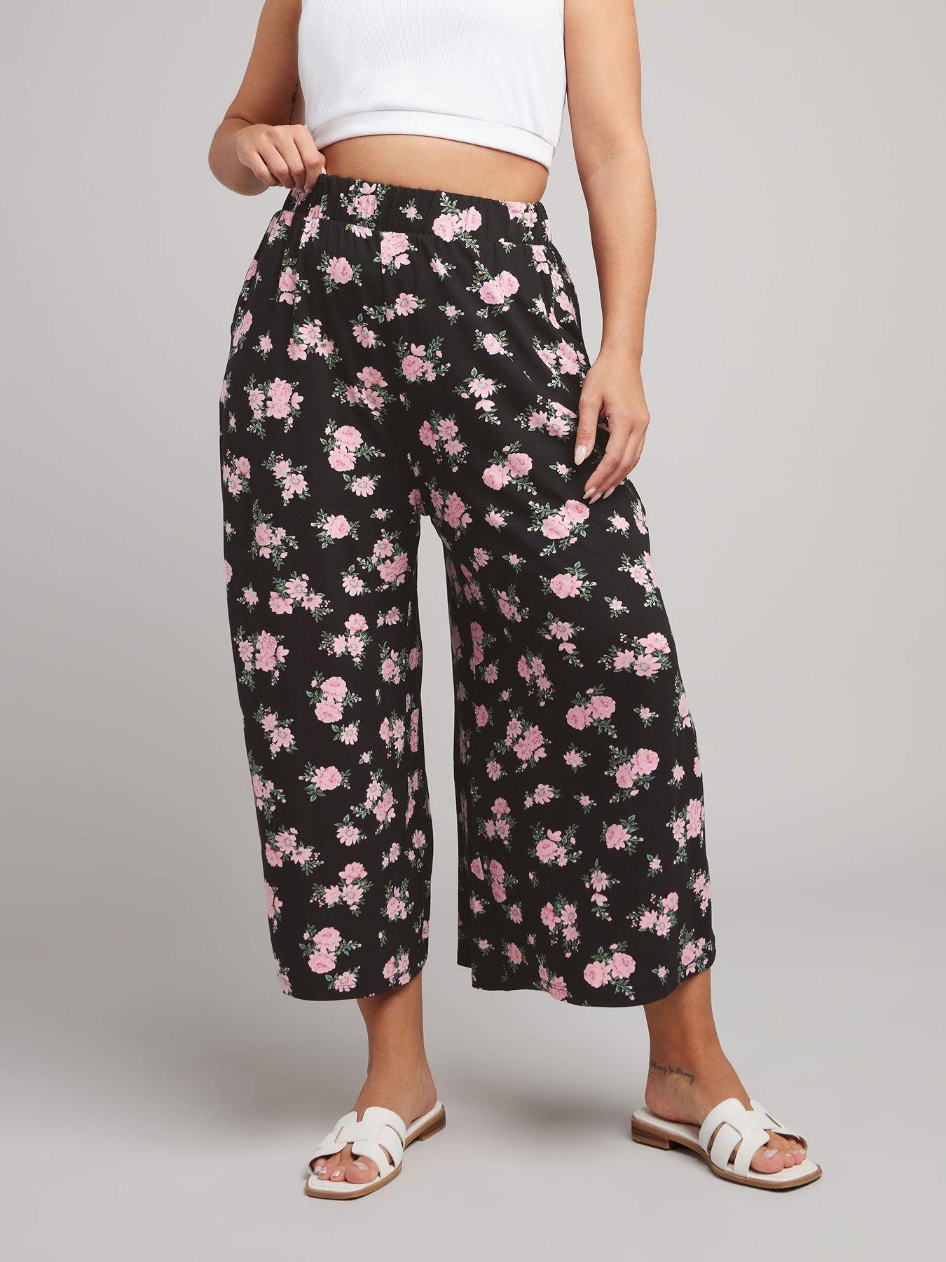 undefined Curve Jersey Midaxi Culotte - Black
