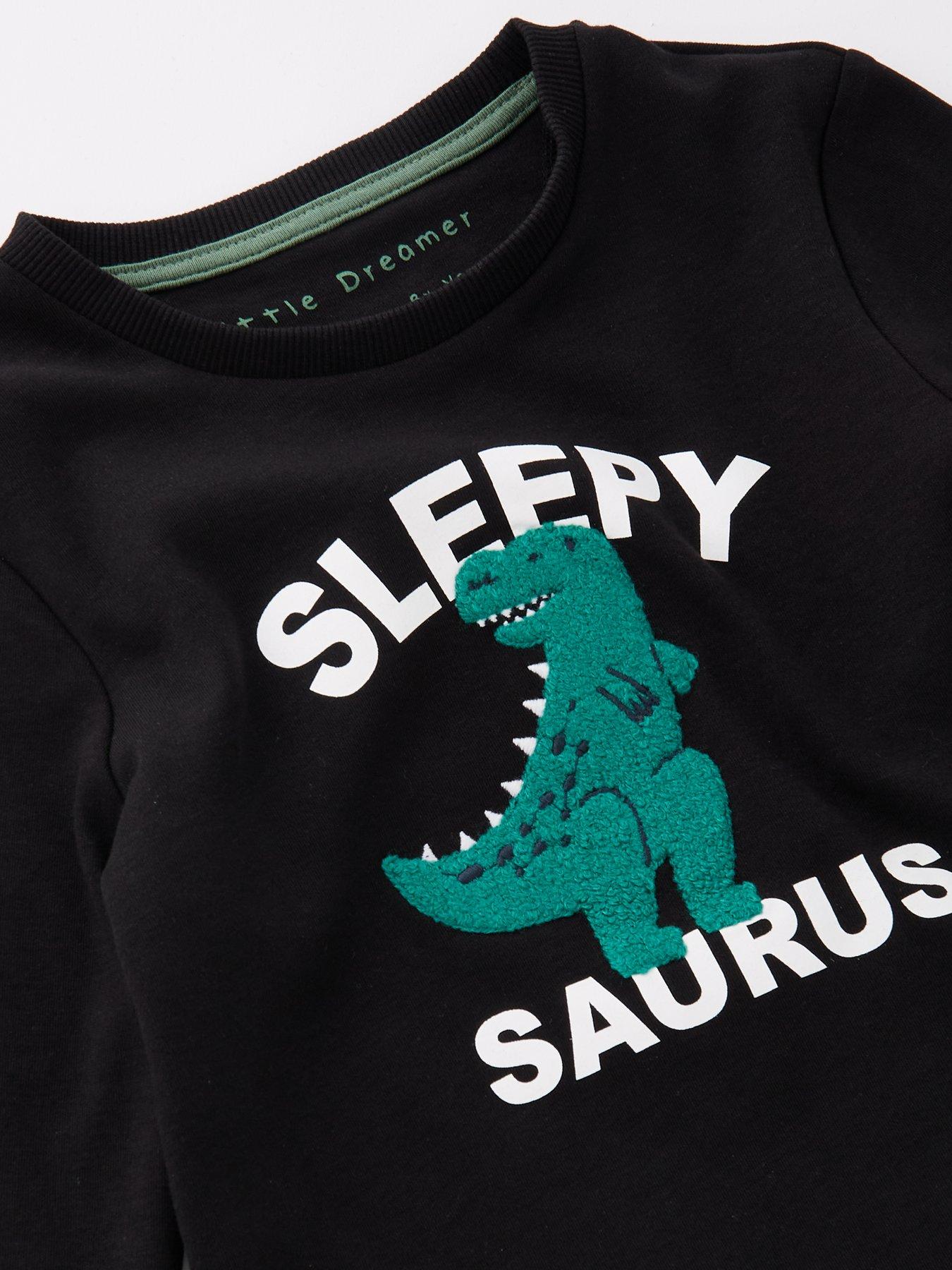 Image 3 of 4 of Mini V by Very Boys Dinosaur Single Pyjama Set - Multi