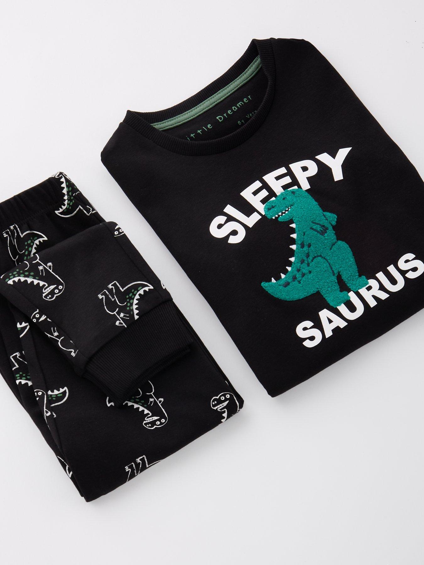 Image 4 of 4 of Mini V by Very Boys Dinosaur Single Pyjama Set - Multi