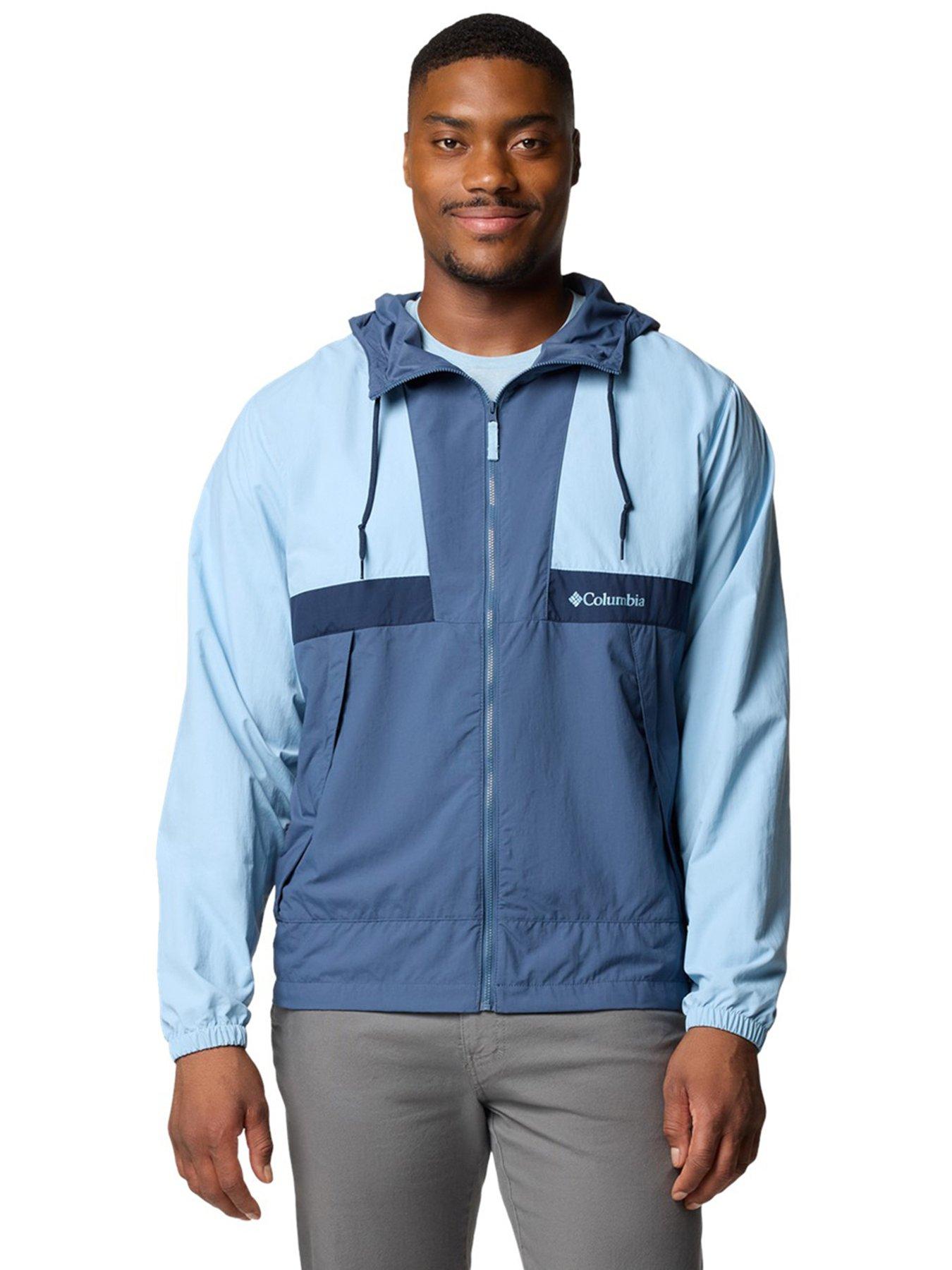 undefined Mens Spire Valley Hooded Windbreaker - Blue