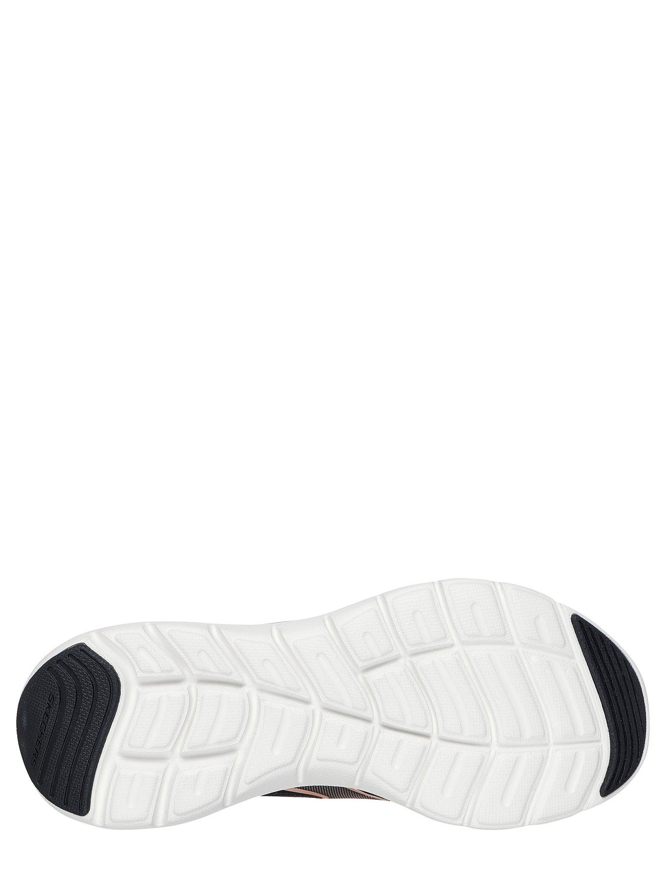 Image 3 of 4 of Skechers Flex Appeal 5.0 Luxe Glow Lace-up Trainer - Black Mesh