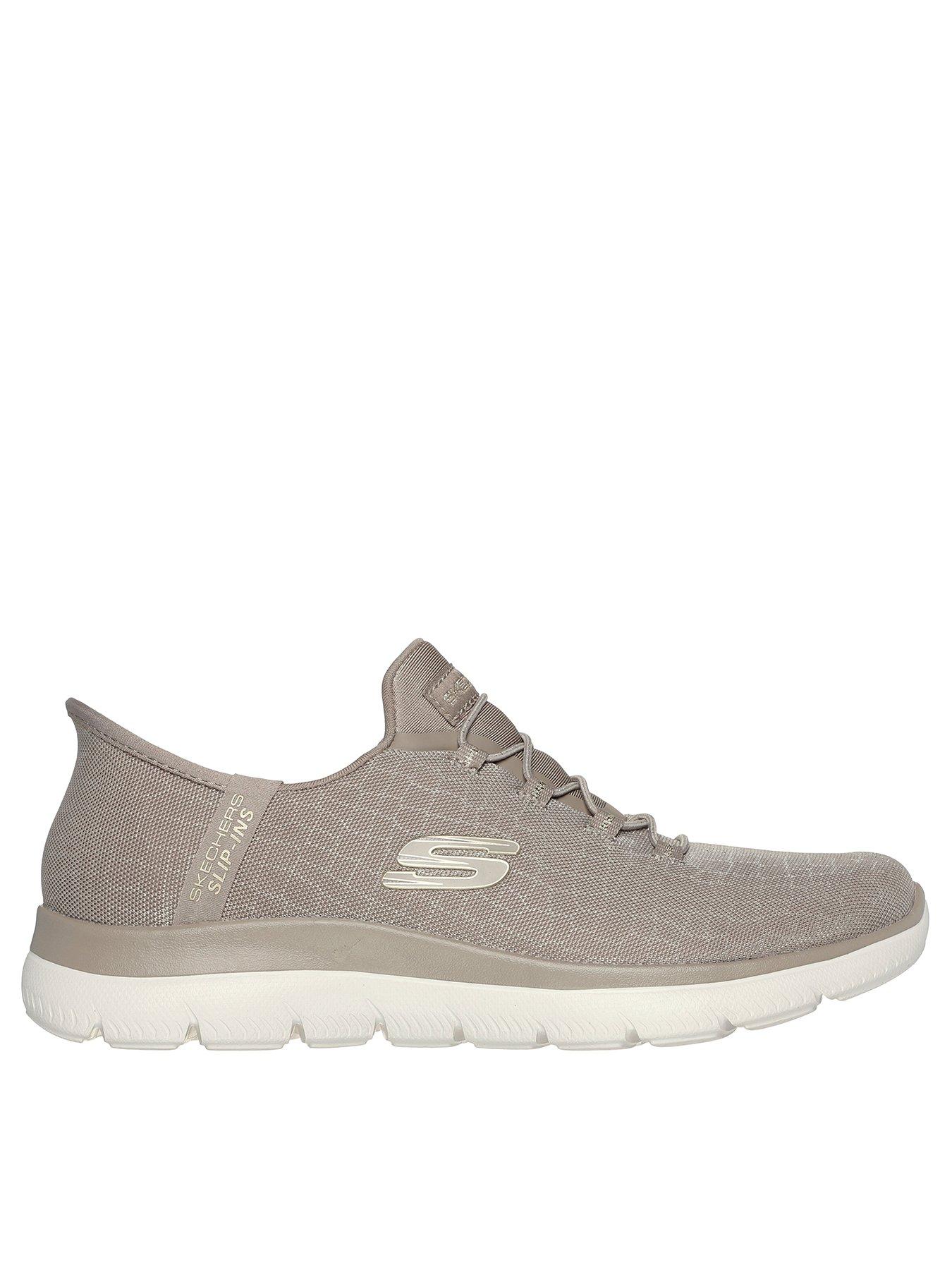 Skechers Summits Classy Night Bungee Lace Slip-ins Trainer - Taupe