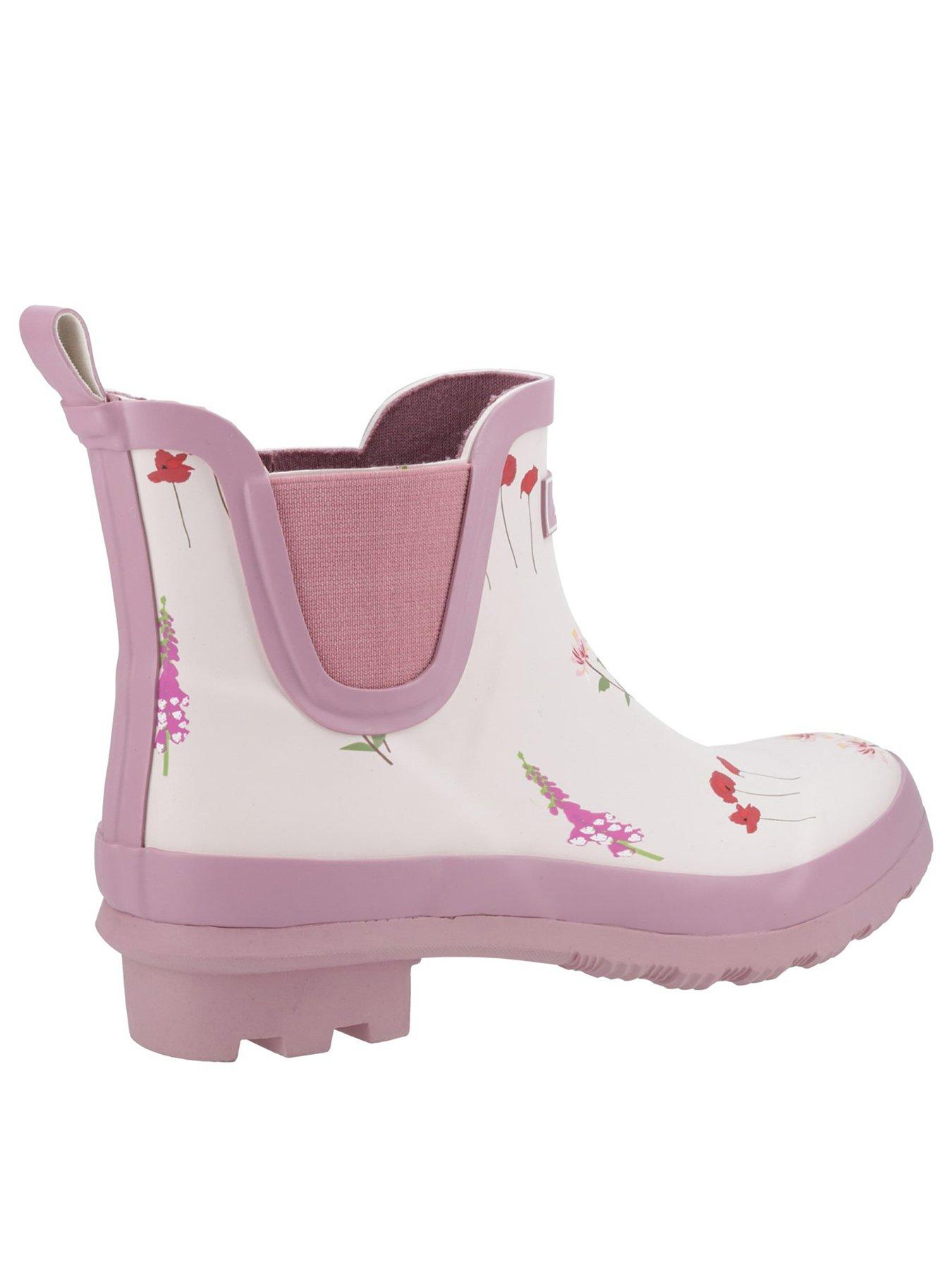 Image 3 of 5 of Cotswold Womens Wildflower Ankle Wellingtons - Pink