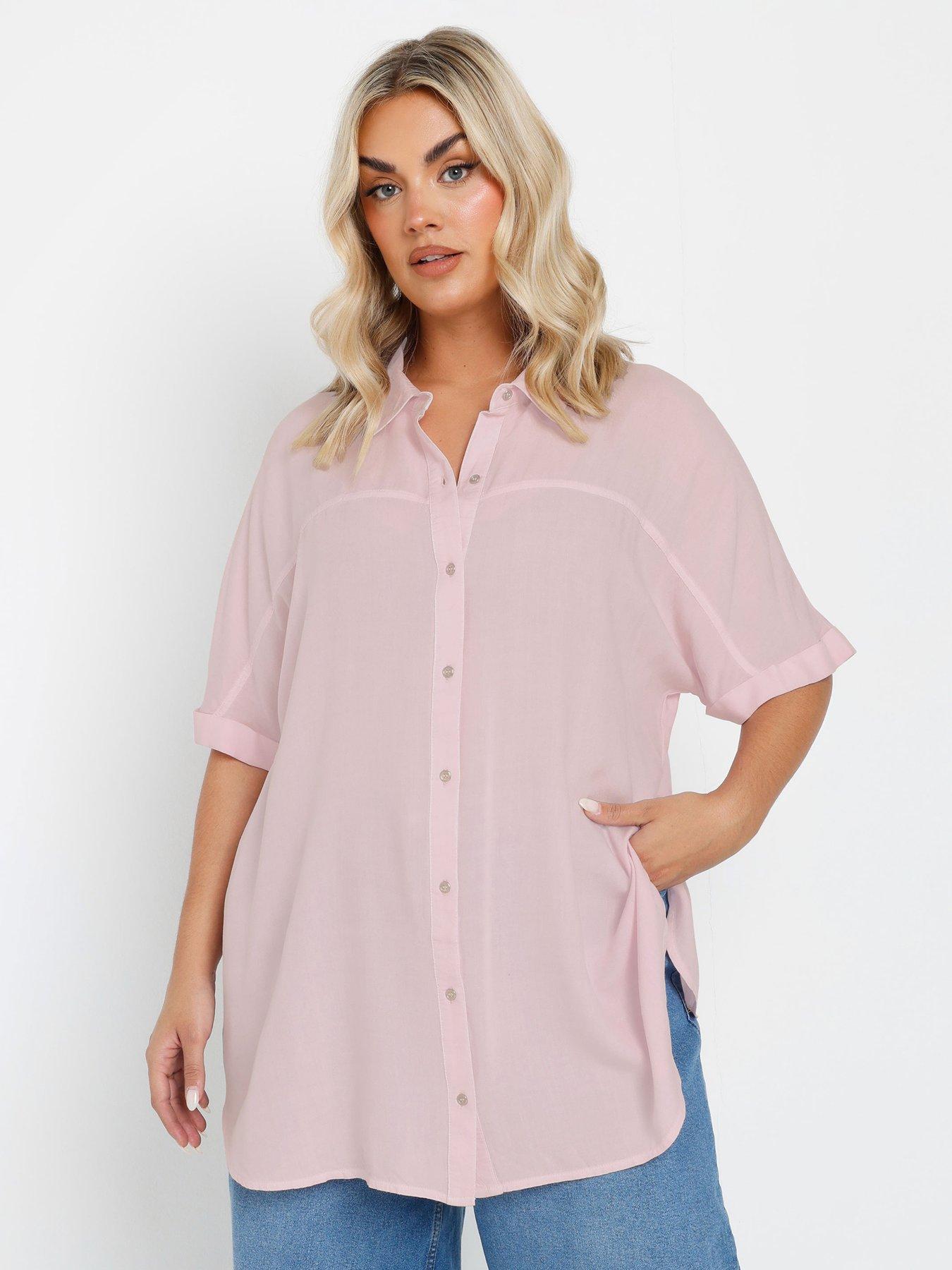 undefined Curve Short Sleeve Chambray Shirt