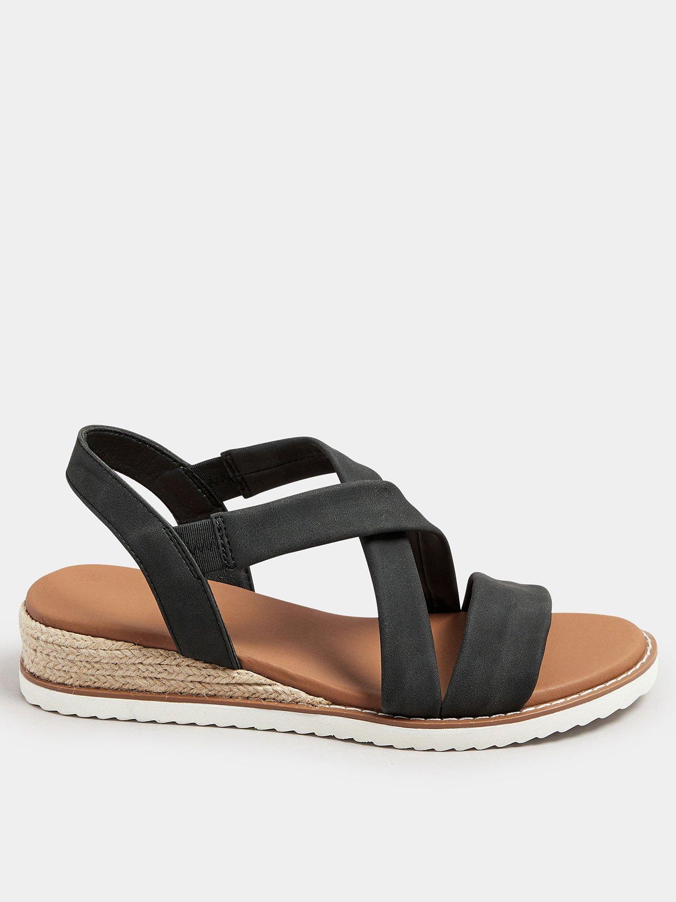 Image 1 of 4 of Yours Wide Fit Flexi Comfort Sandal