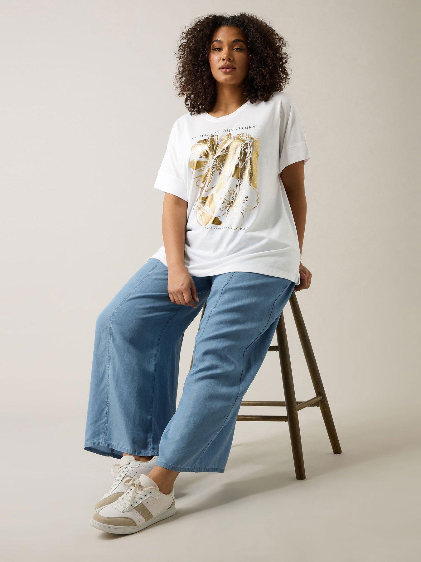 undefined Foil Print Jersey T-shirt