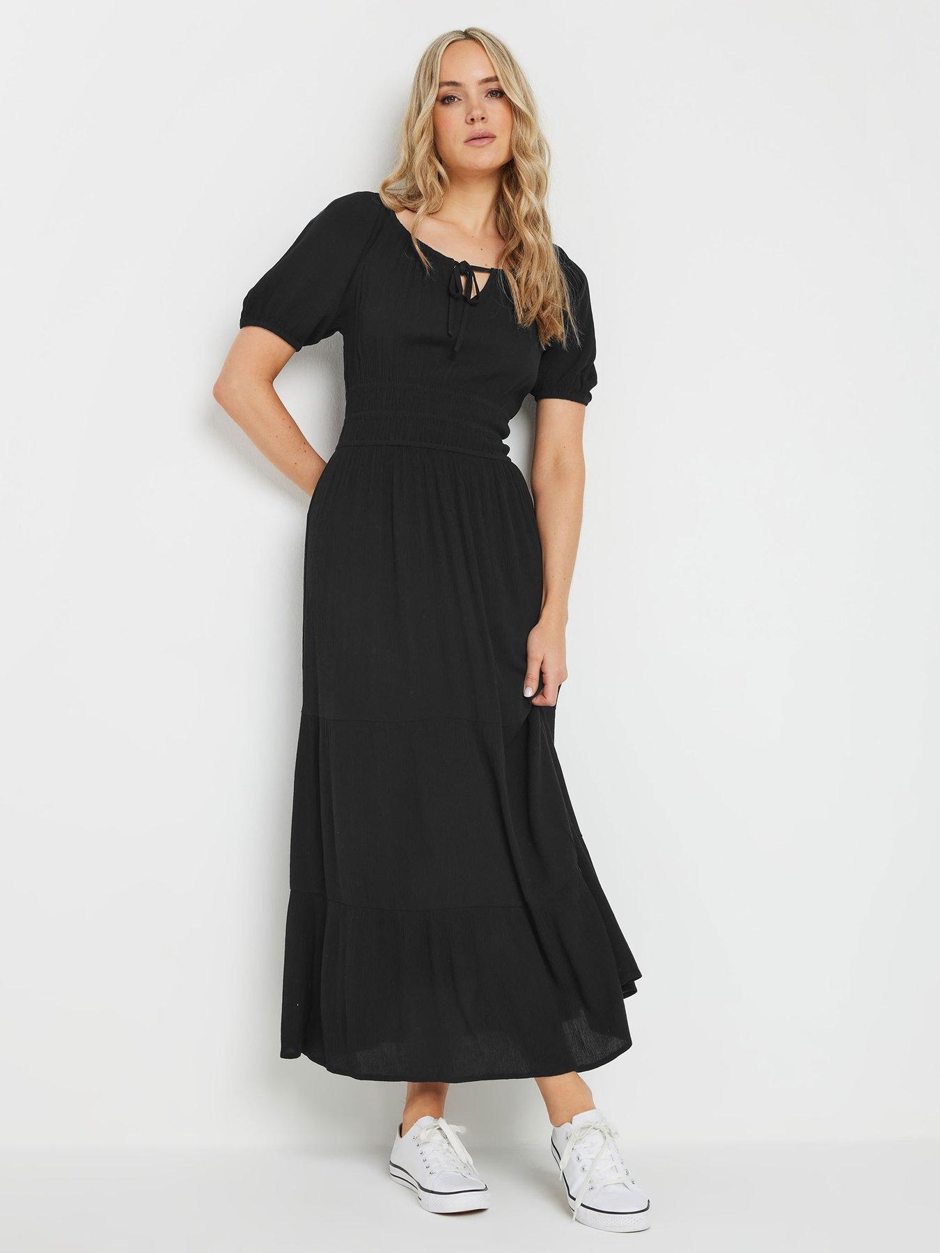 black gypsy dress long Goan Wrap Dress / Black