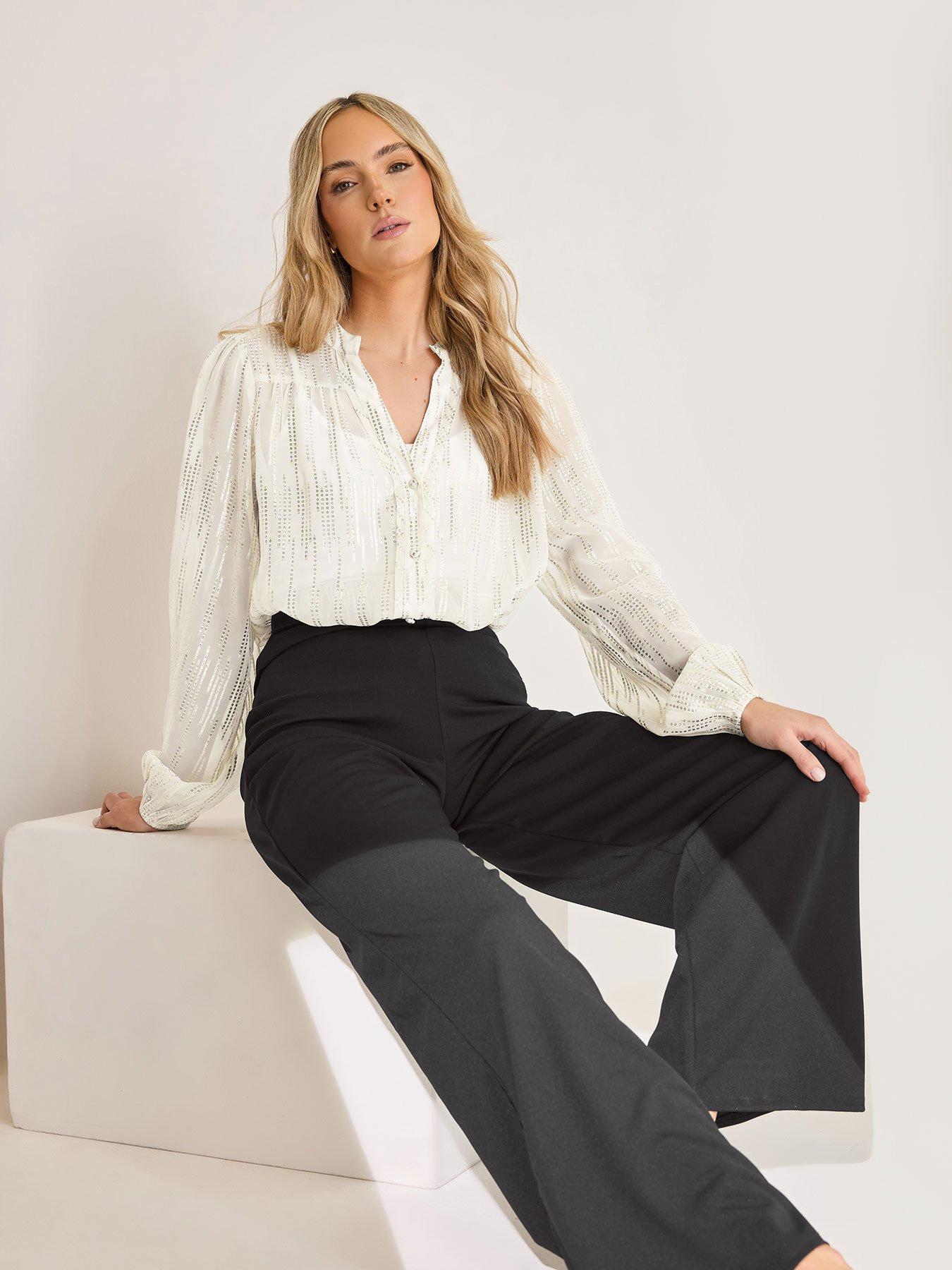 undefined Jacquard Blouse - White