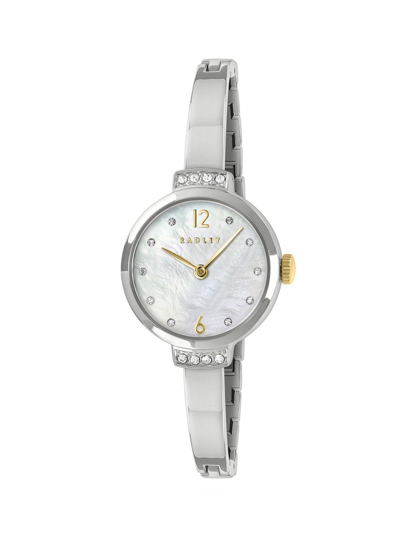 undefined Silver and Gold Plated 23mm Bangle Watch