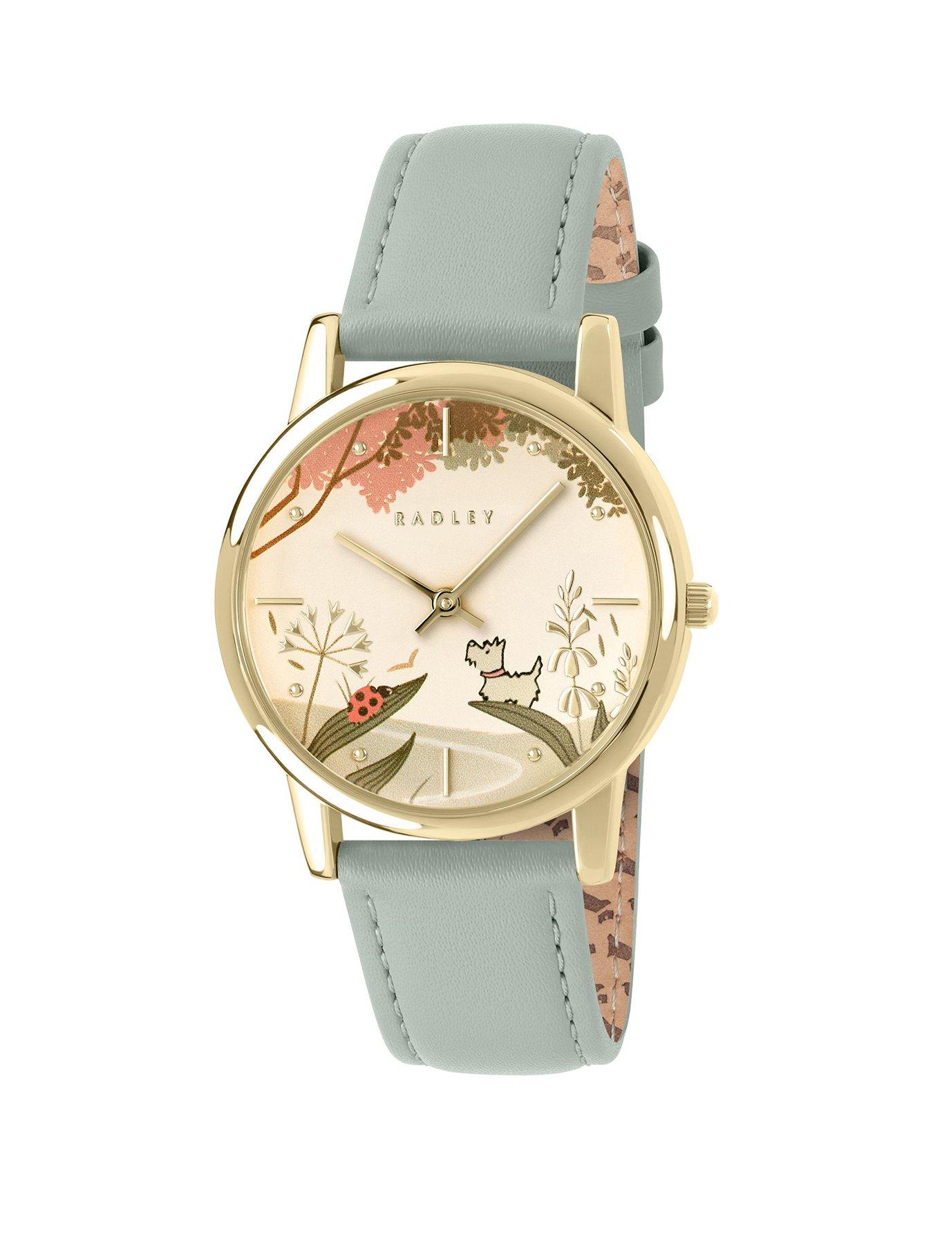 Radley Gold Plated 35mm Artichoke Leather Strap