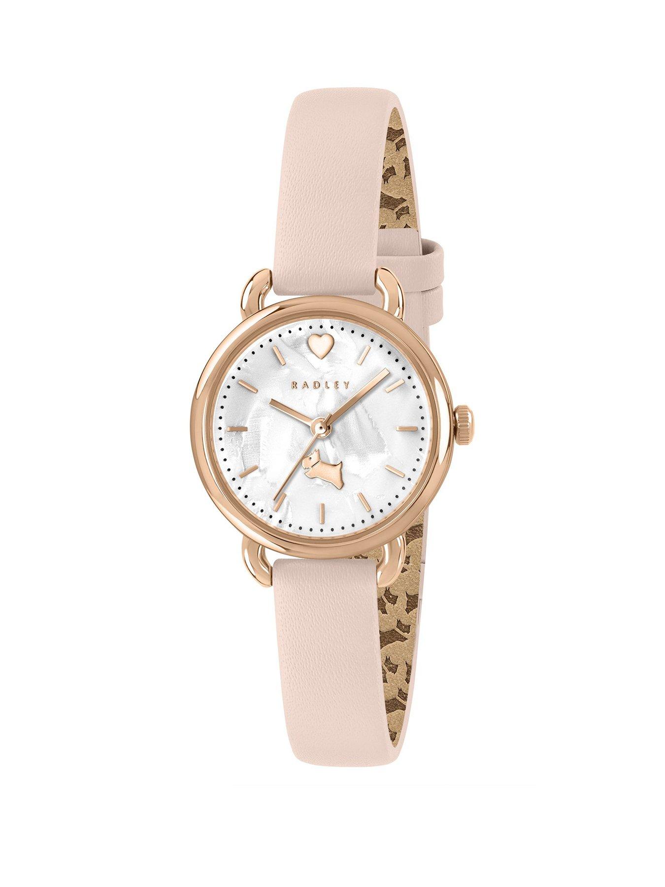 undefined Rose Gold Plated 26mm Oatmilk Leather Strap