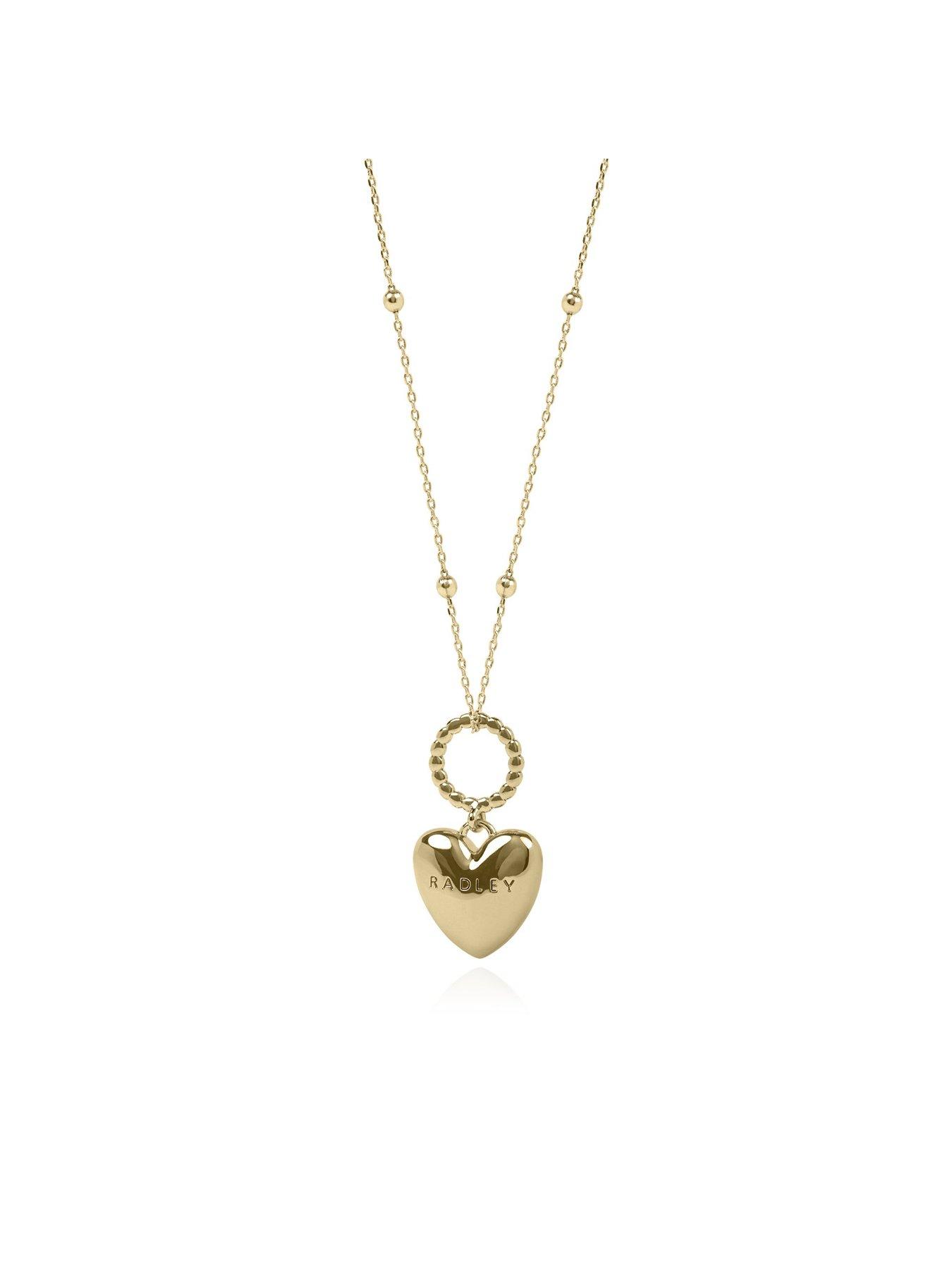 Image 3 of 6 of Radley 18ct Gold Plated Hanging Heart Pendant Necklace