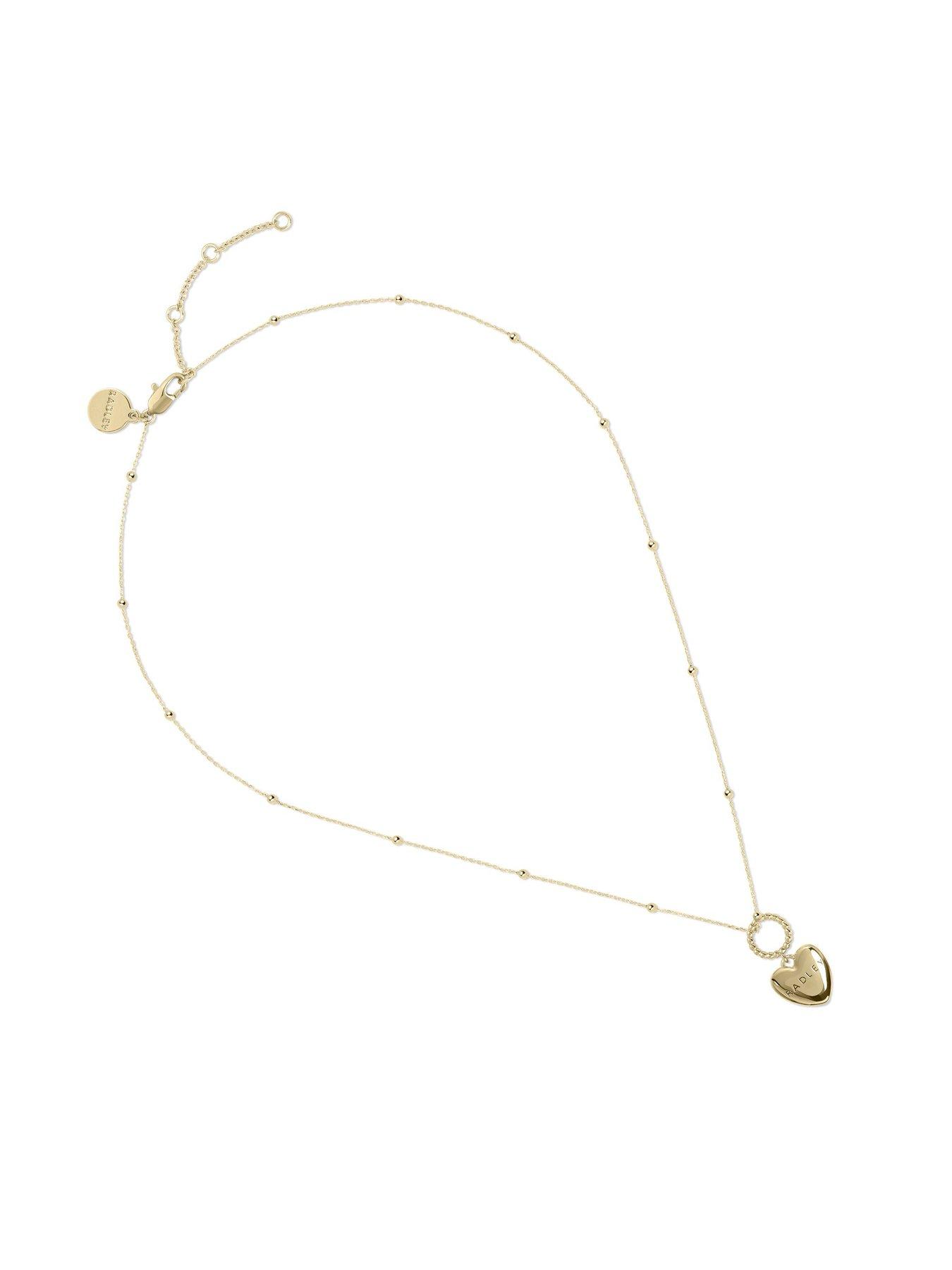 Image 4 of 6 of Radley 18ct Gold Plated Hanging Heart Pendant Necklace