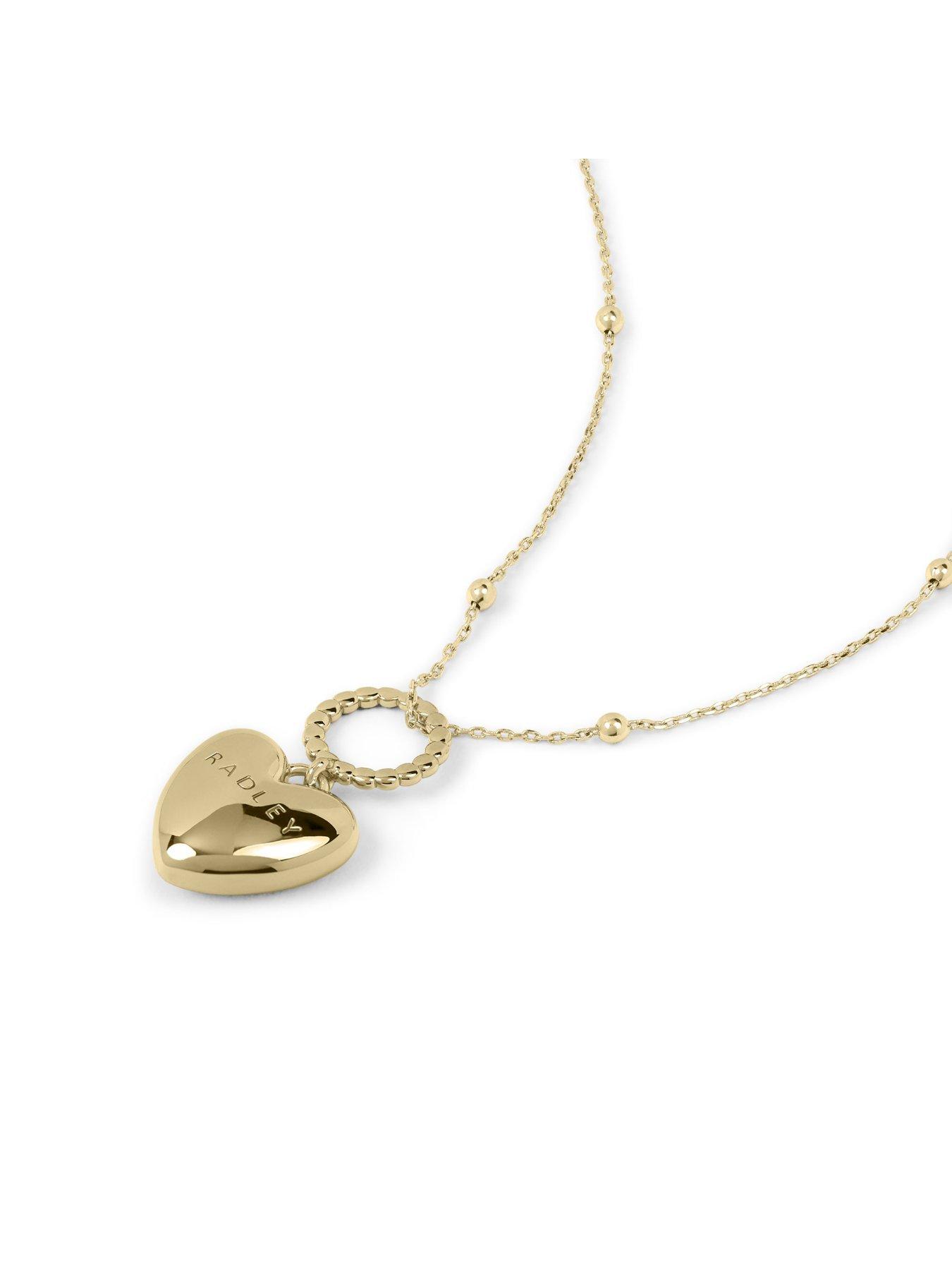 Image 5 of 6 of Radley 18ct Gold Plated Hanging Heart Pendant Necklace