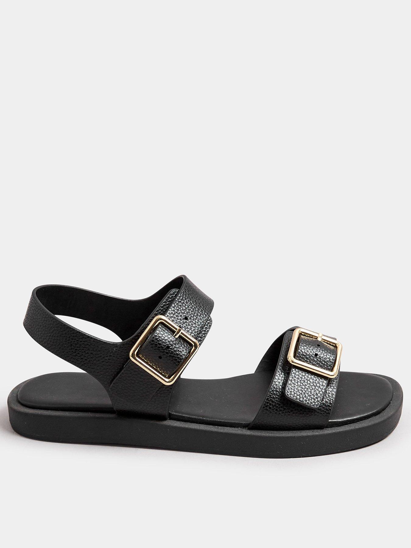 Image 1 of 4 of Yours Extra Wide Fit Buckle Chunky Sandals