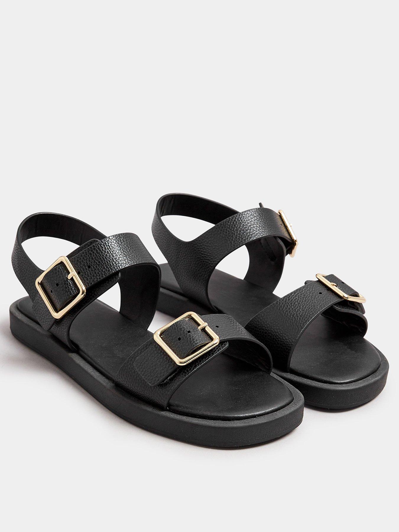 Image 2 of 4 of Yours Extra Wide Fit Buckle Chunky Sandals