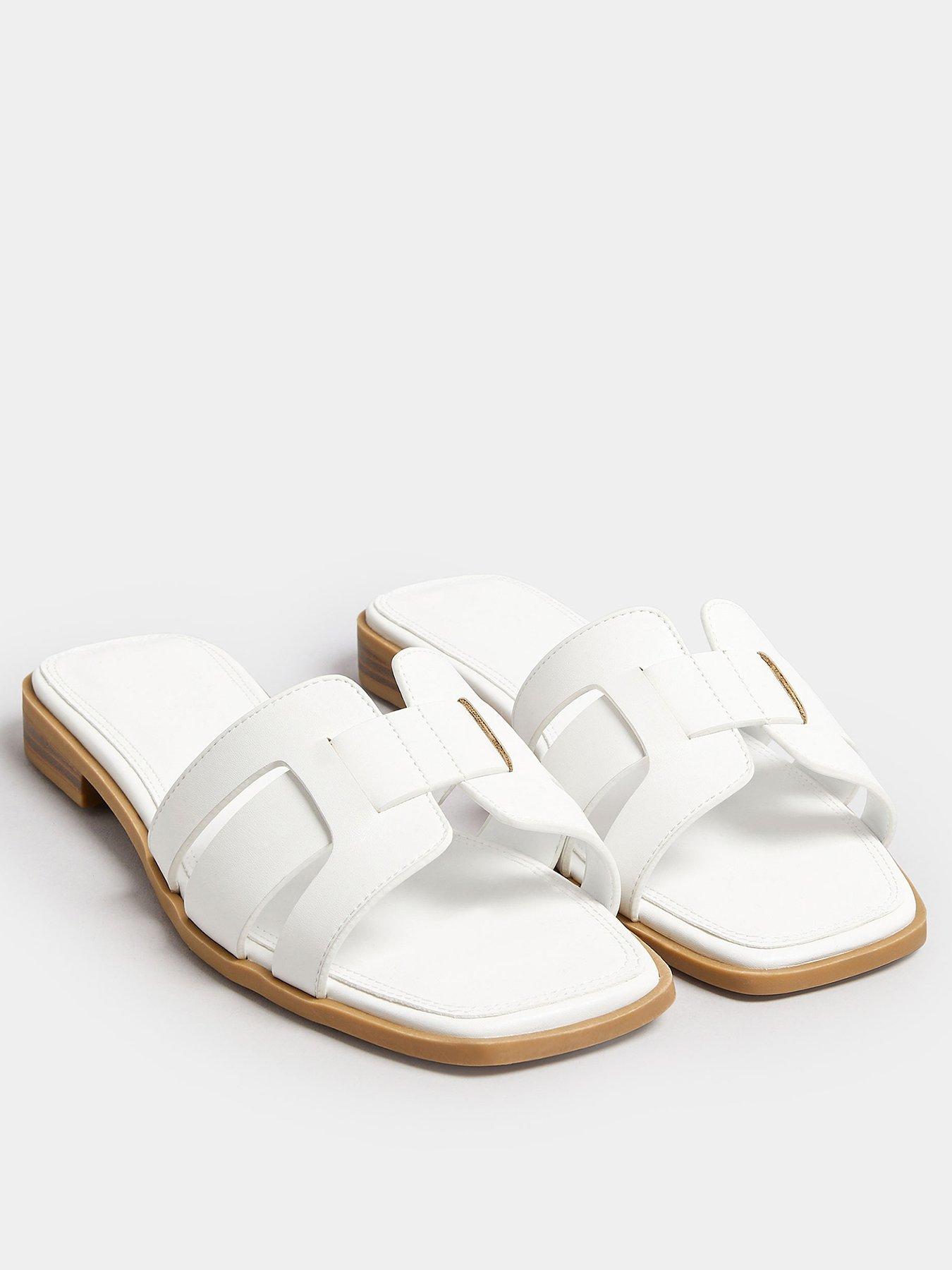 Image 2 of 4 of Yours Wide Fit Cut Out Mule Sandals