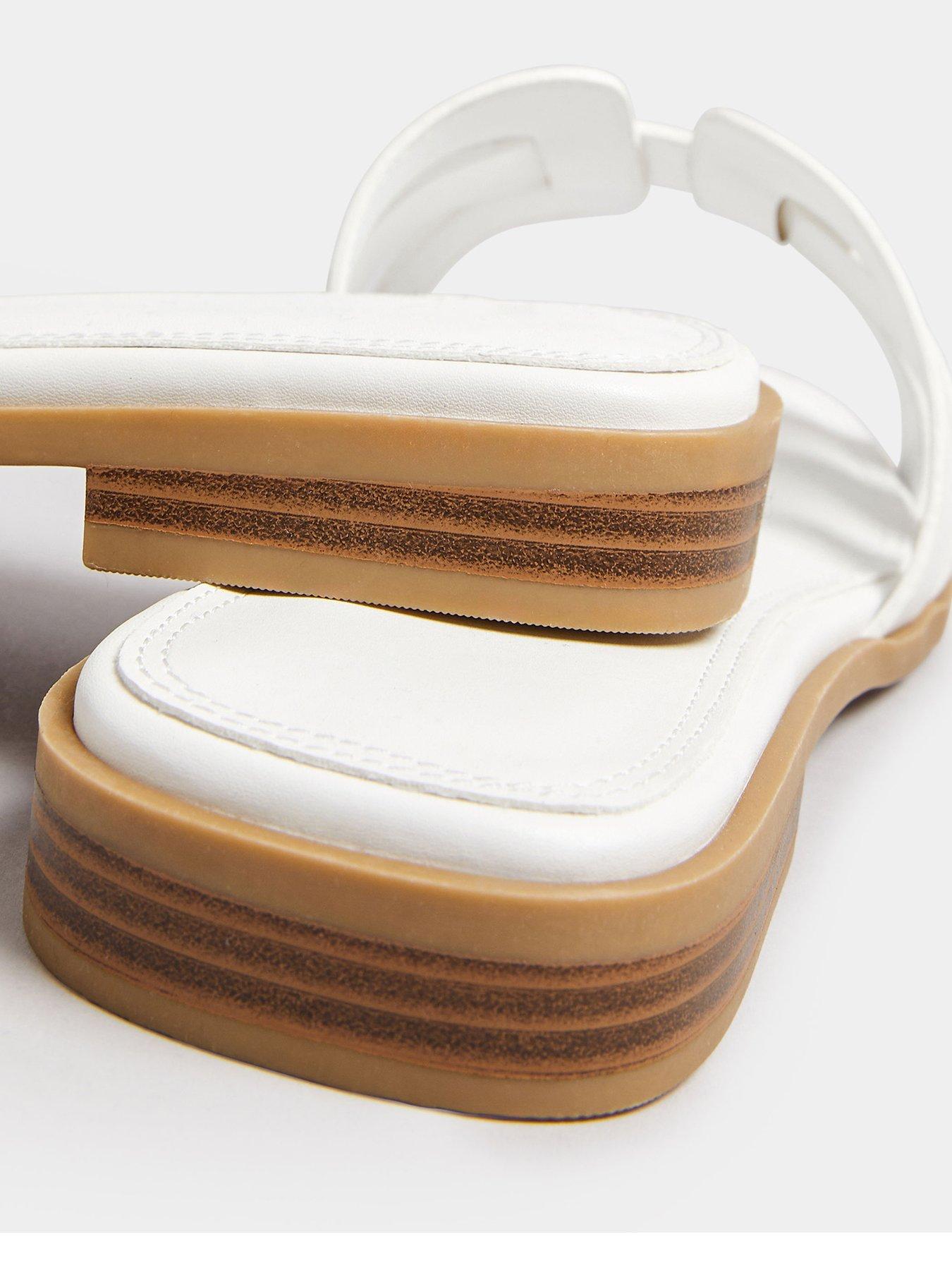 Image 3 of 4 of Yours Wide Fit Cut Out Mule Sandals