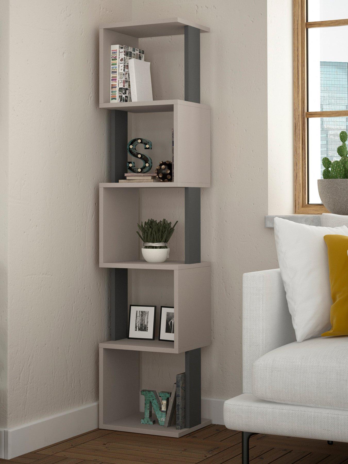 Decortie Piri Bookcase Shelf Unit - Mocha/antharite