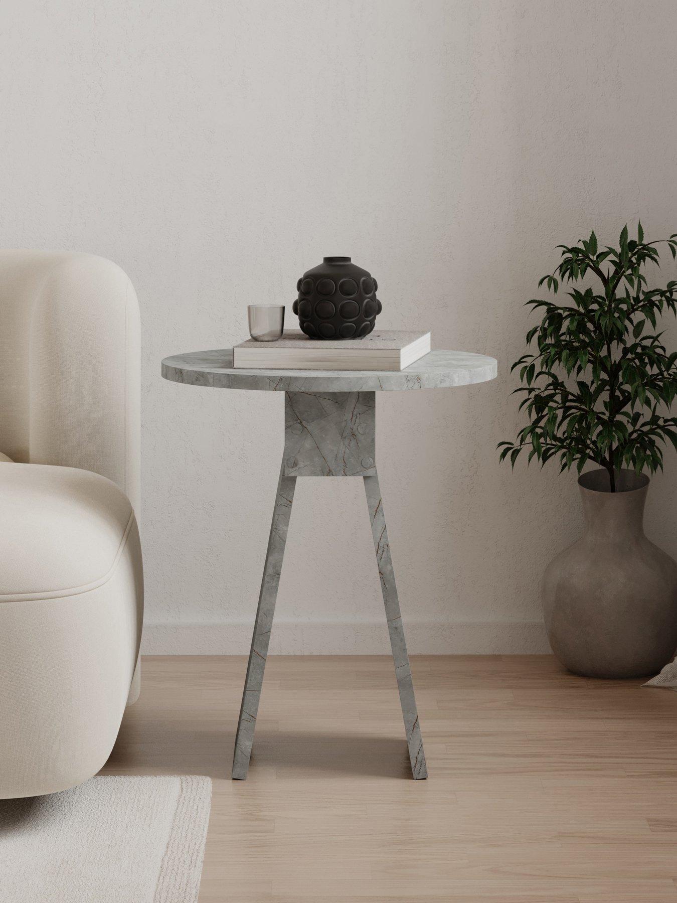 Image 1 of 7 of Decortie Chen Side Table - Grey