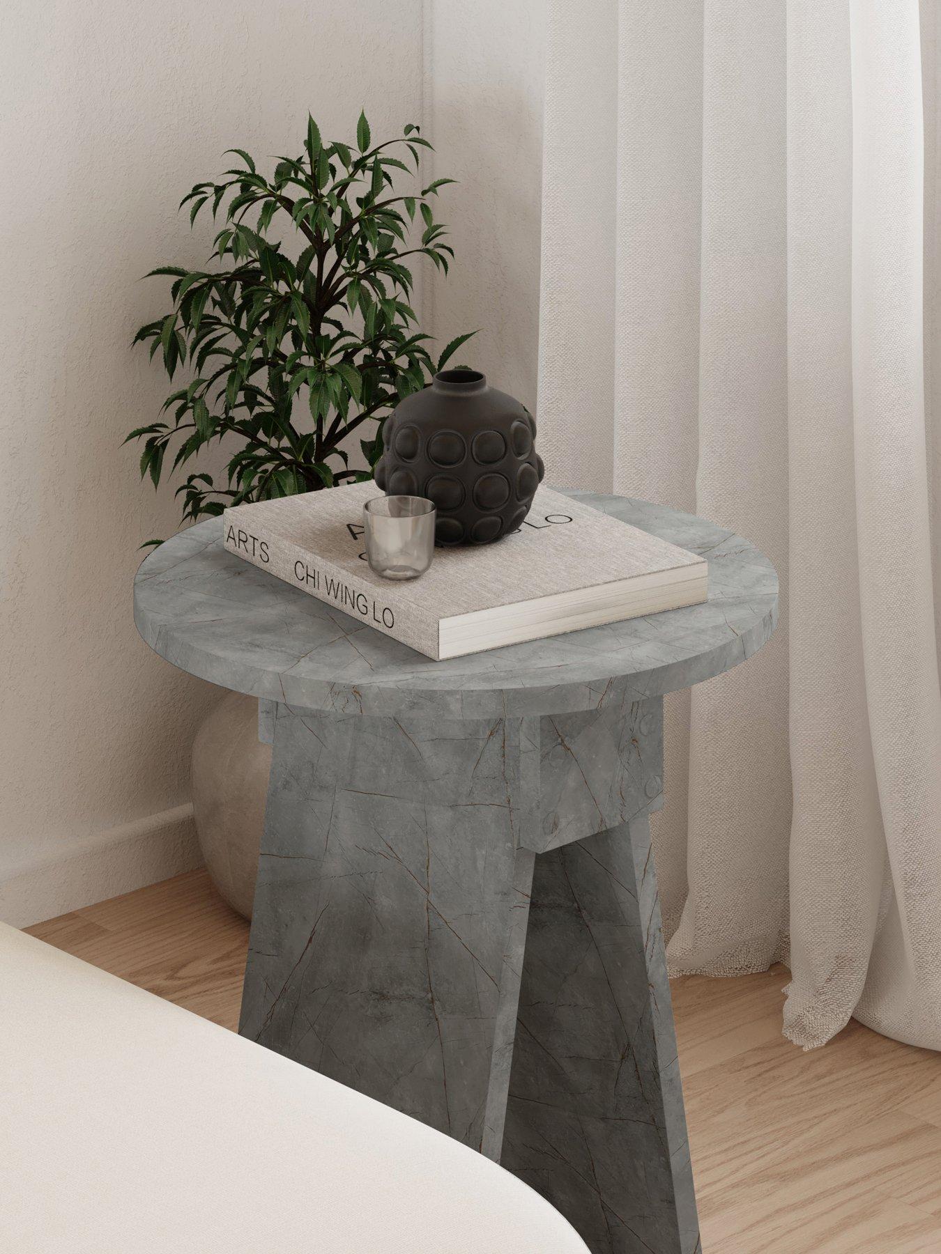 Image 4 of 7 of Decortie Chen Side Table - Grey