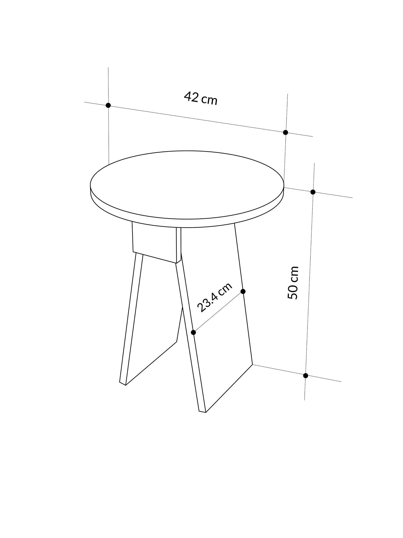 Image 5 of 7 of Decortie Chen Side Table - Grey