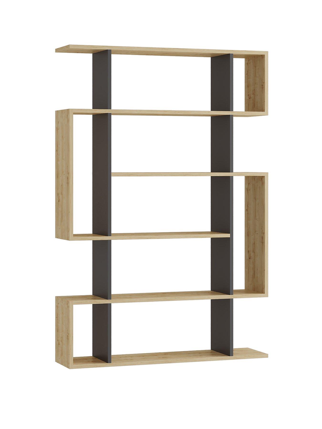 Image 2 of 5 of Decortie Mito Bookcase - Sapphire Oak/anthracite