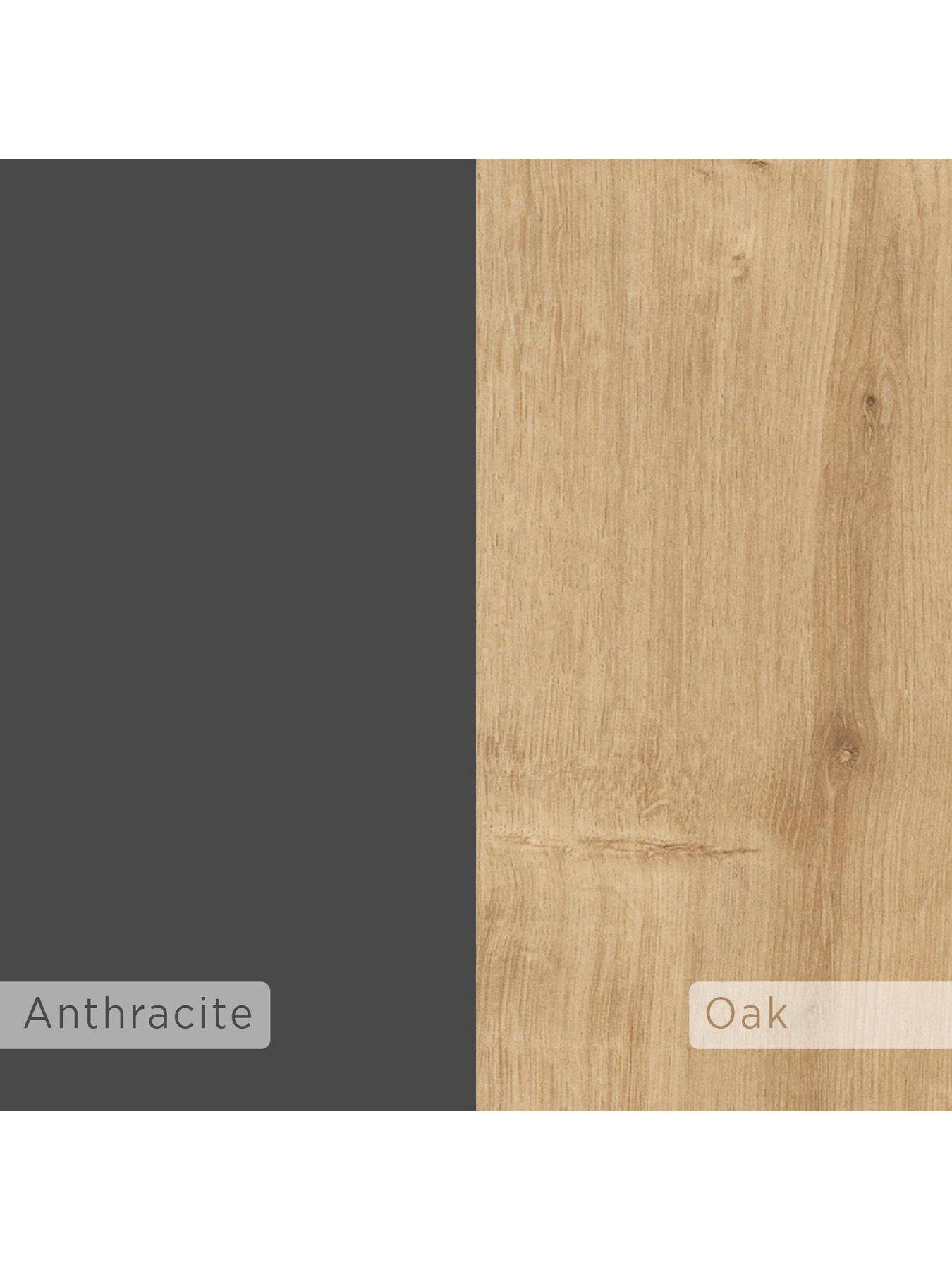 Image 5 of 5 of Decortie Mito Bookcase - Sapphire Oak/anthracite