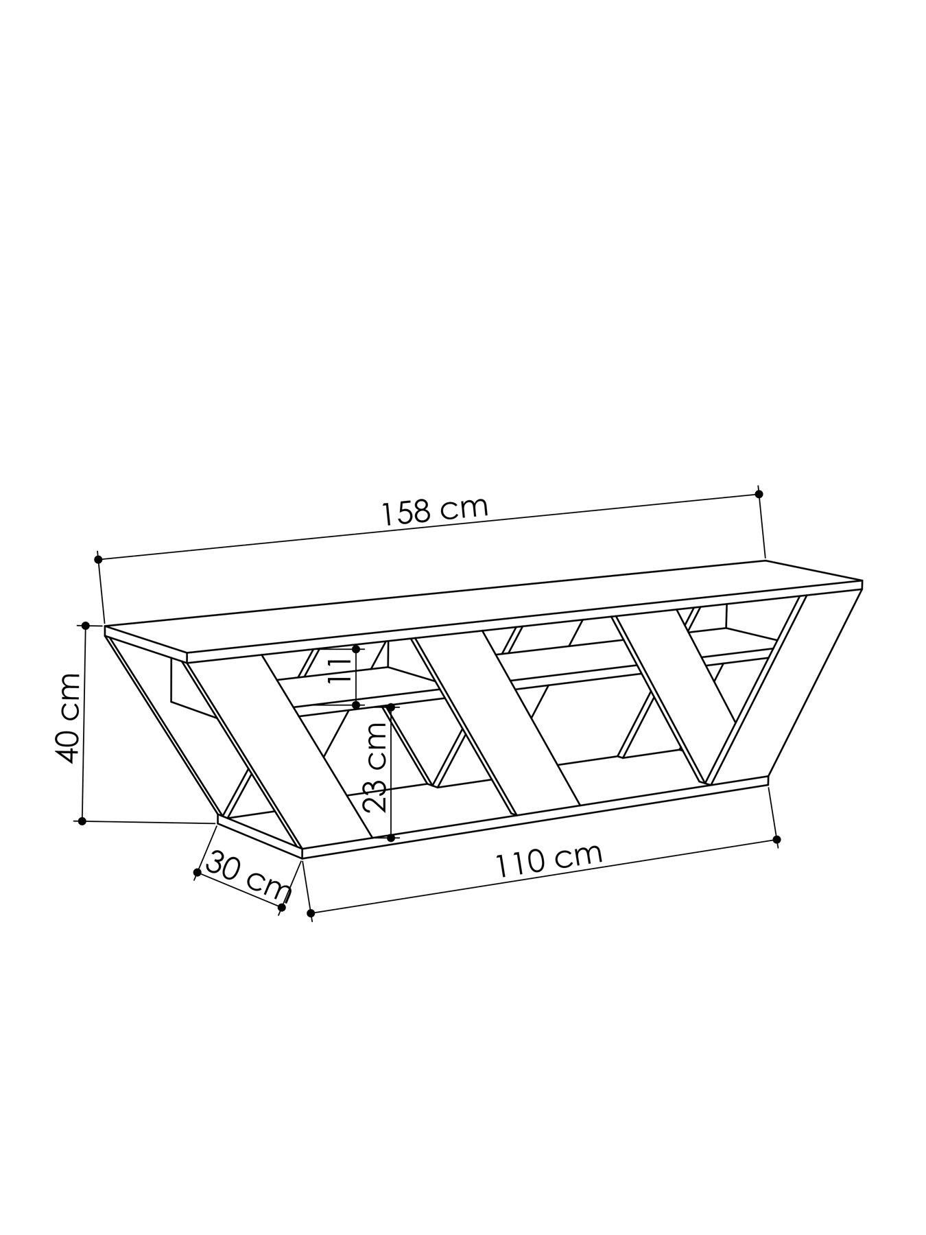 Image 3 of 5 of Decortie Ralla Tv Stand - Anthracite