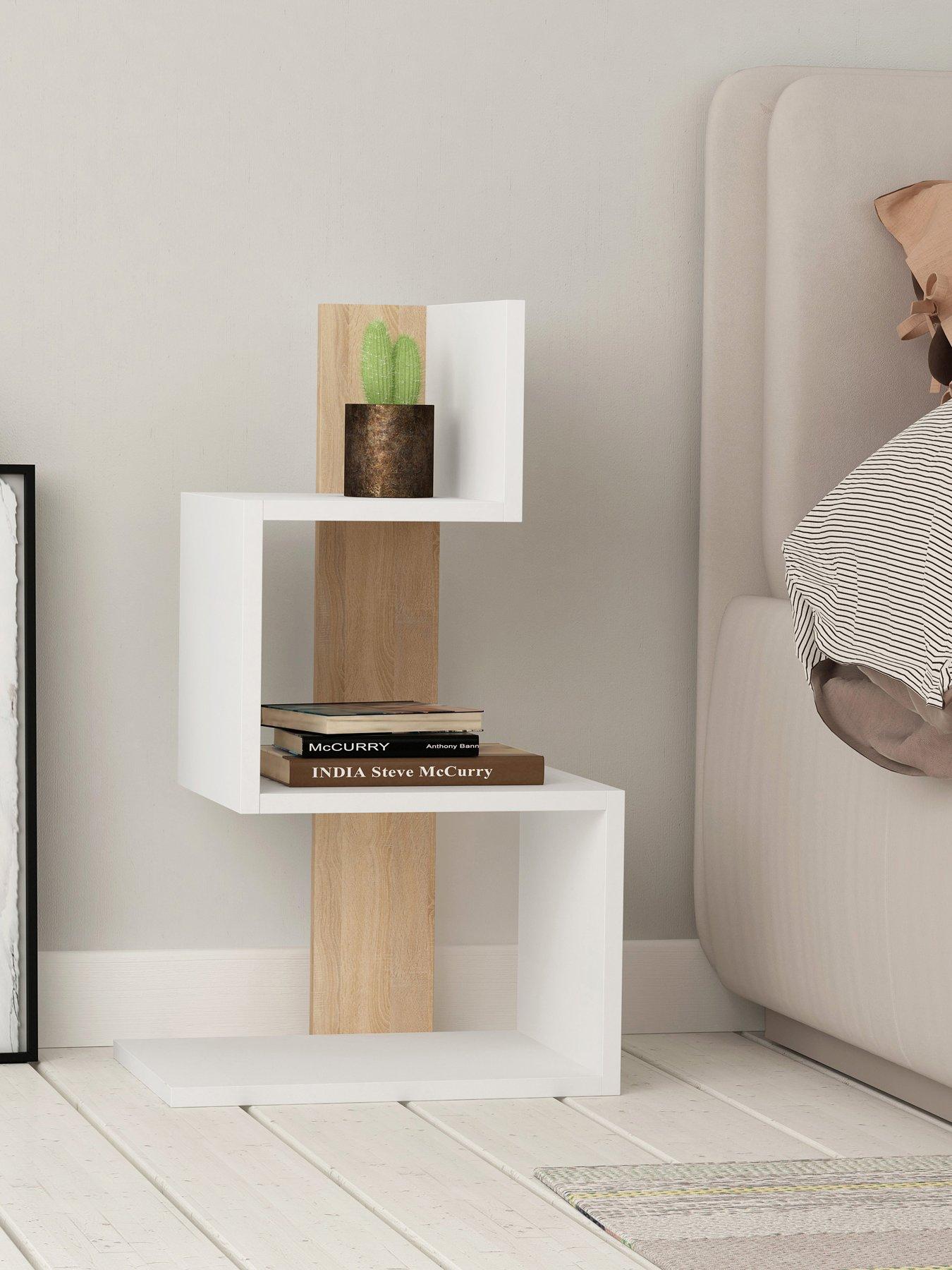 Decortie Rosie Side Table - White/oak