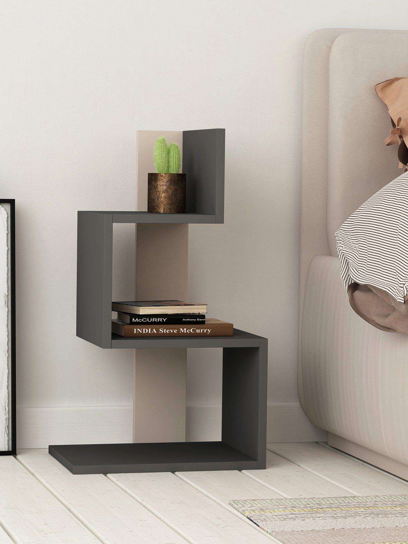 Decortie Rosie Side Table - Anthracite/mocha
