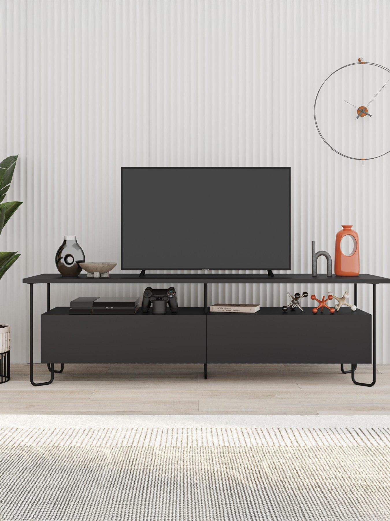 Decortie Cornea Tv Unit - Black
