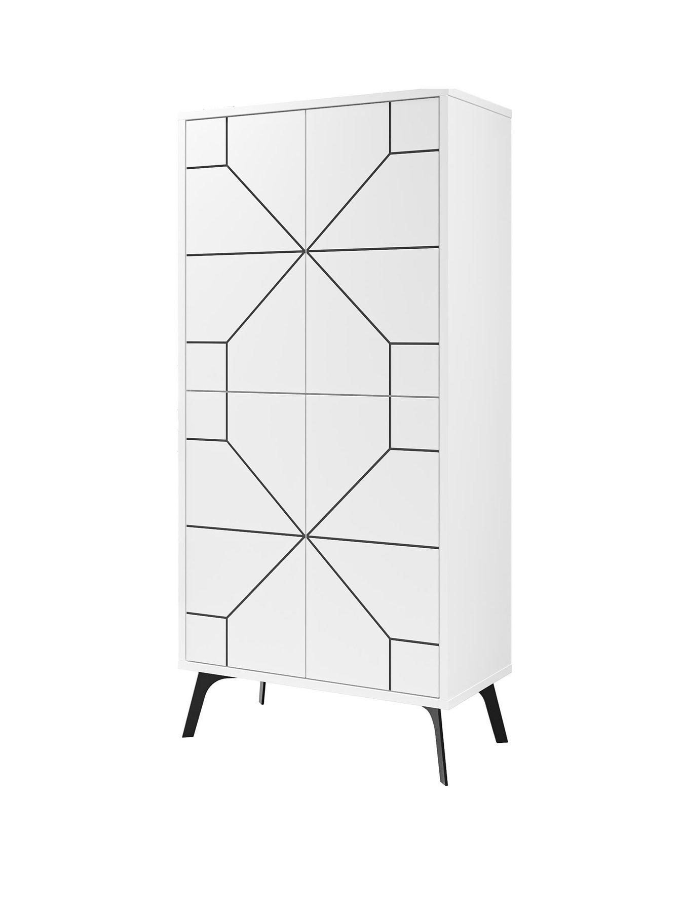 Image 2 of 6 of Decortie Dune Storage Cabinet - White