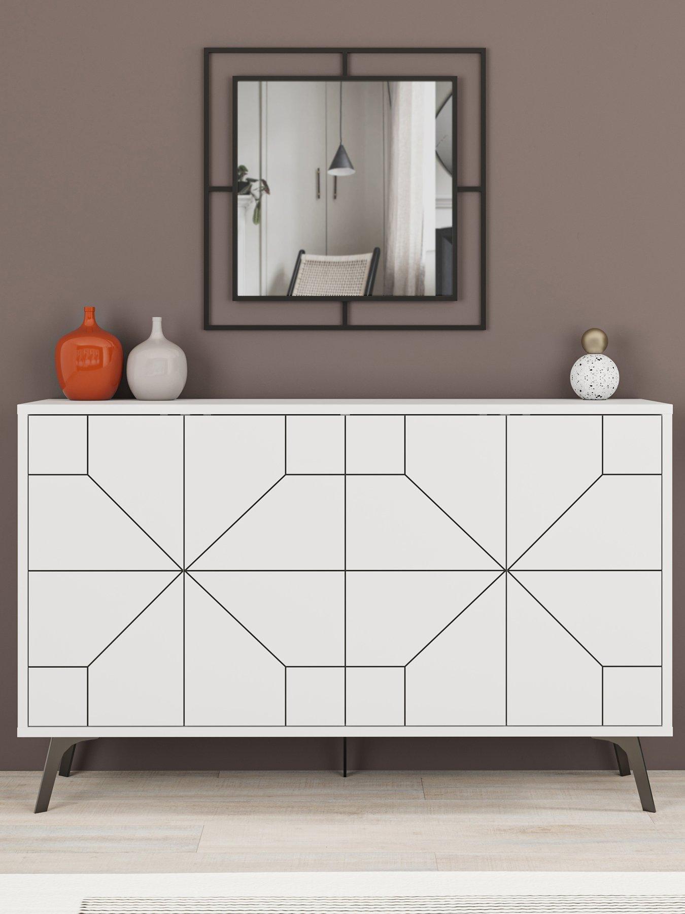 Decortie Dune Sideboard - White