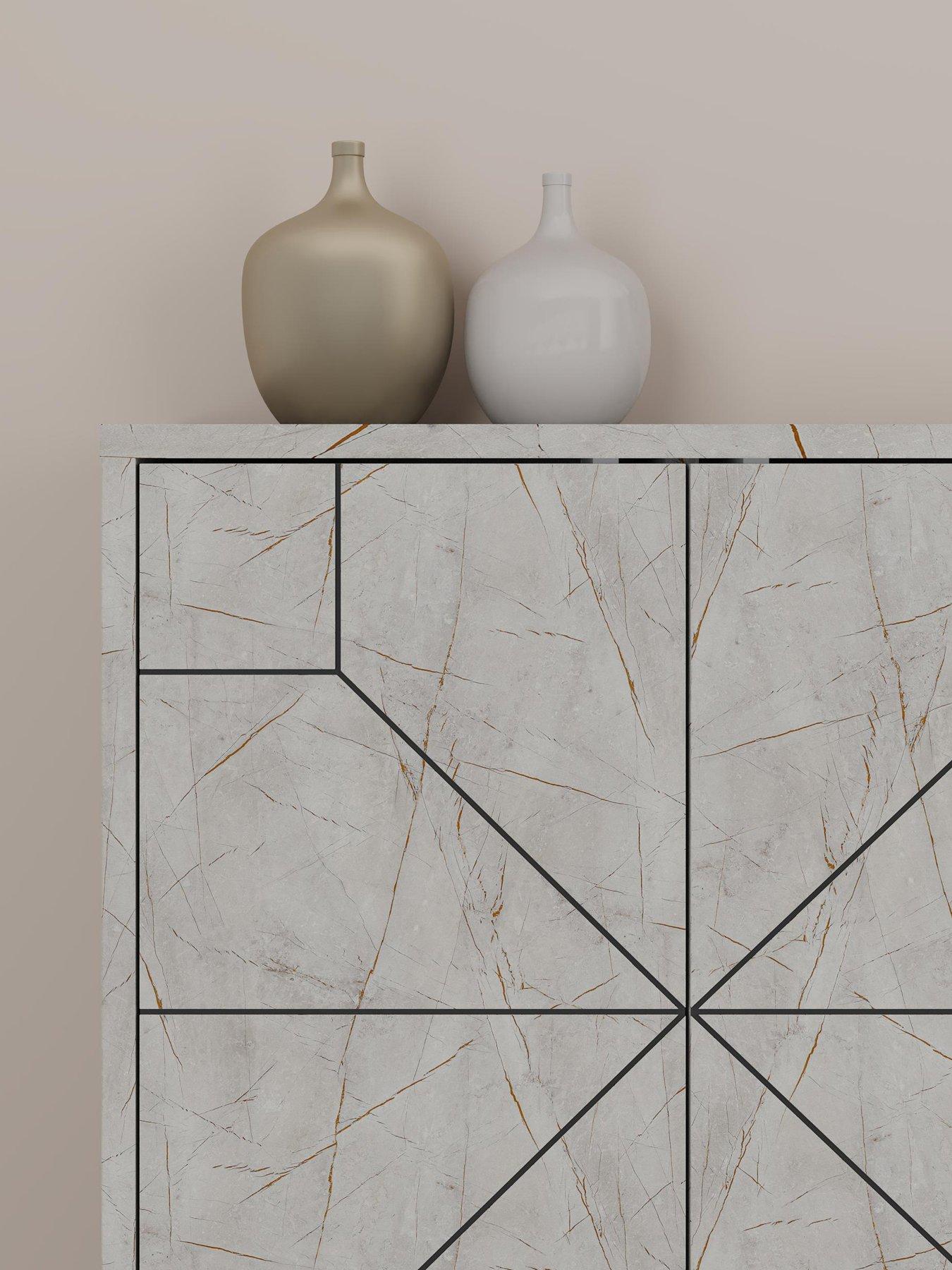 Image 5 of 8 of Decortie Dune Large Sideboard - Light Grey