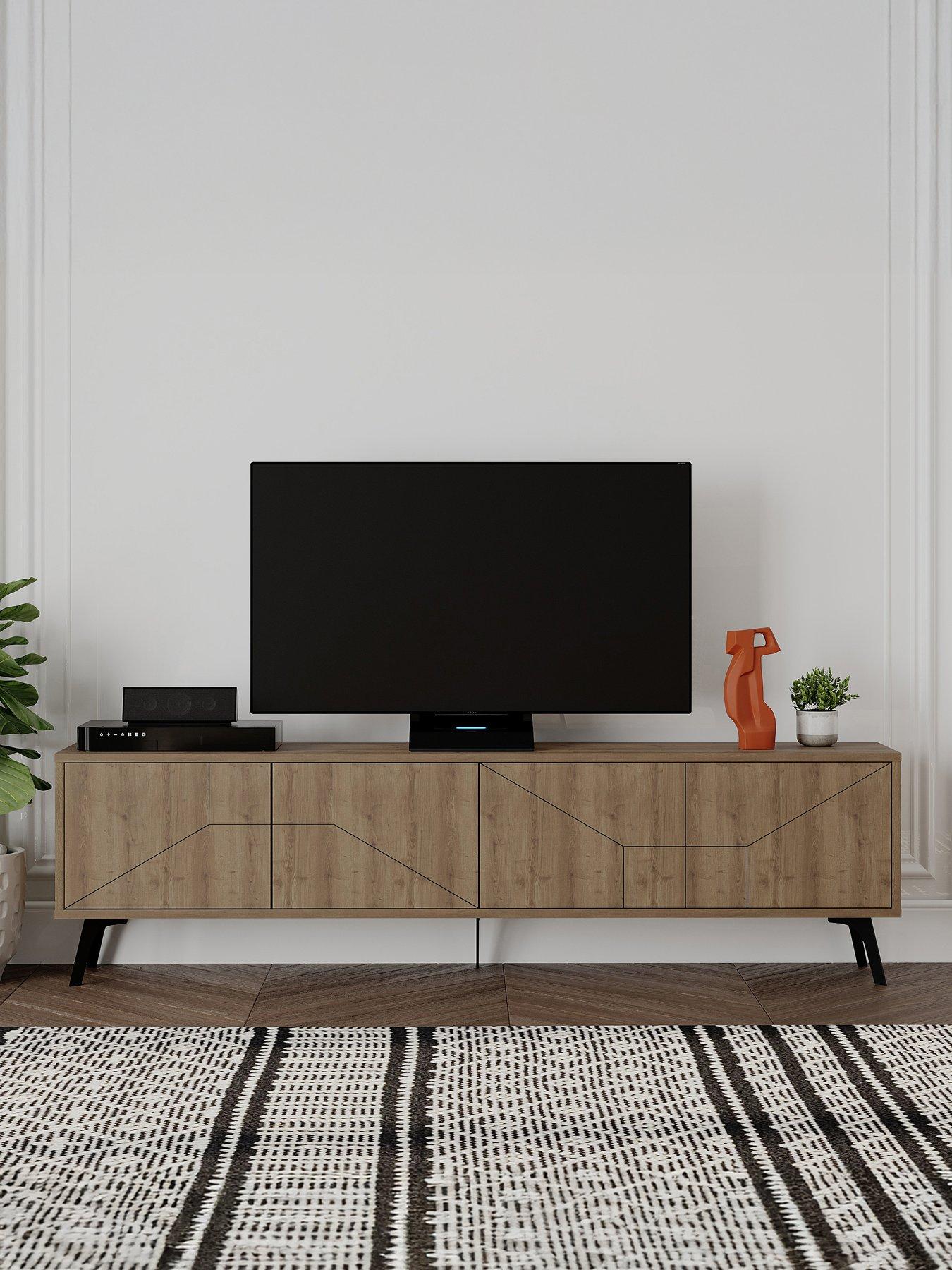 Decortie Dune Tv Stand - Dark Oak