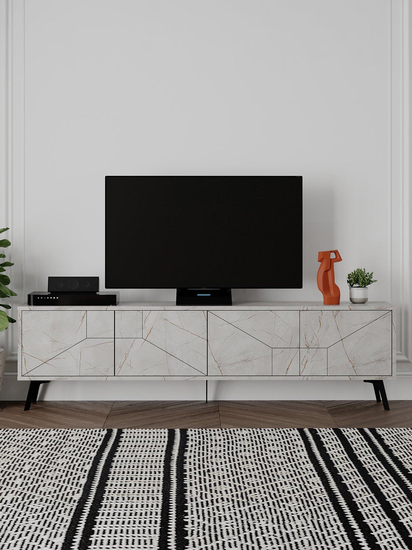 Decortie Dune Tv Stand - Light Grey