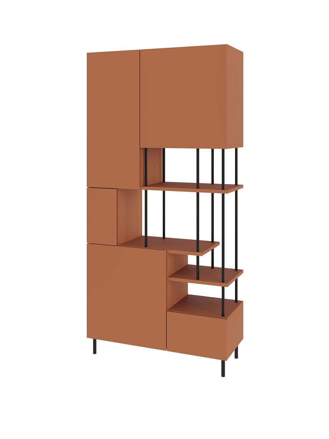 Image 2 of 7 of Decortie Key Bookcase / Display Cabinet - Cinnamon