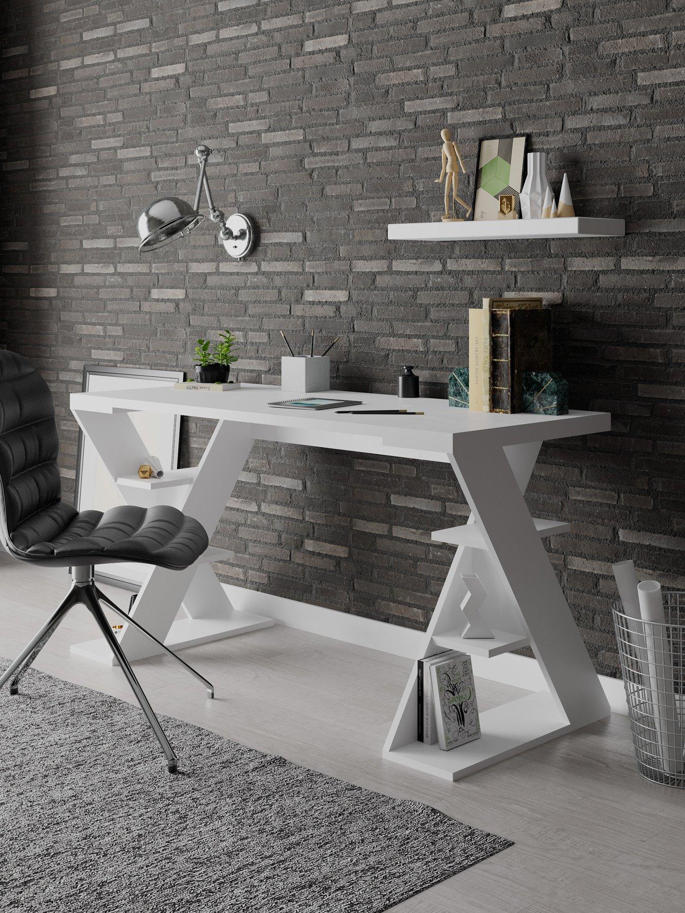 undefined Papillon Desk - White