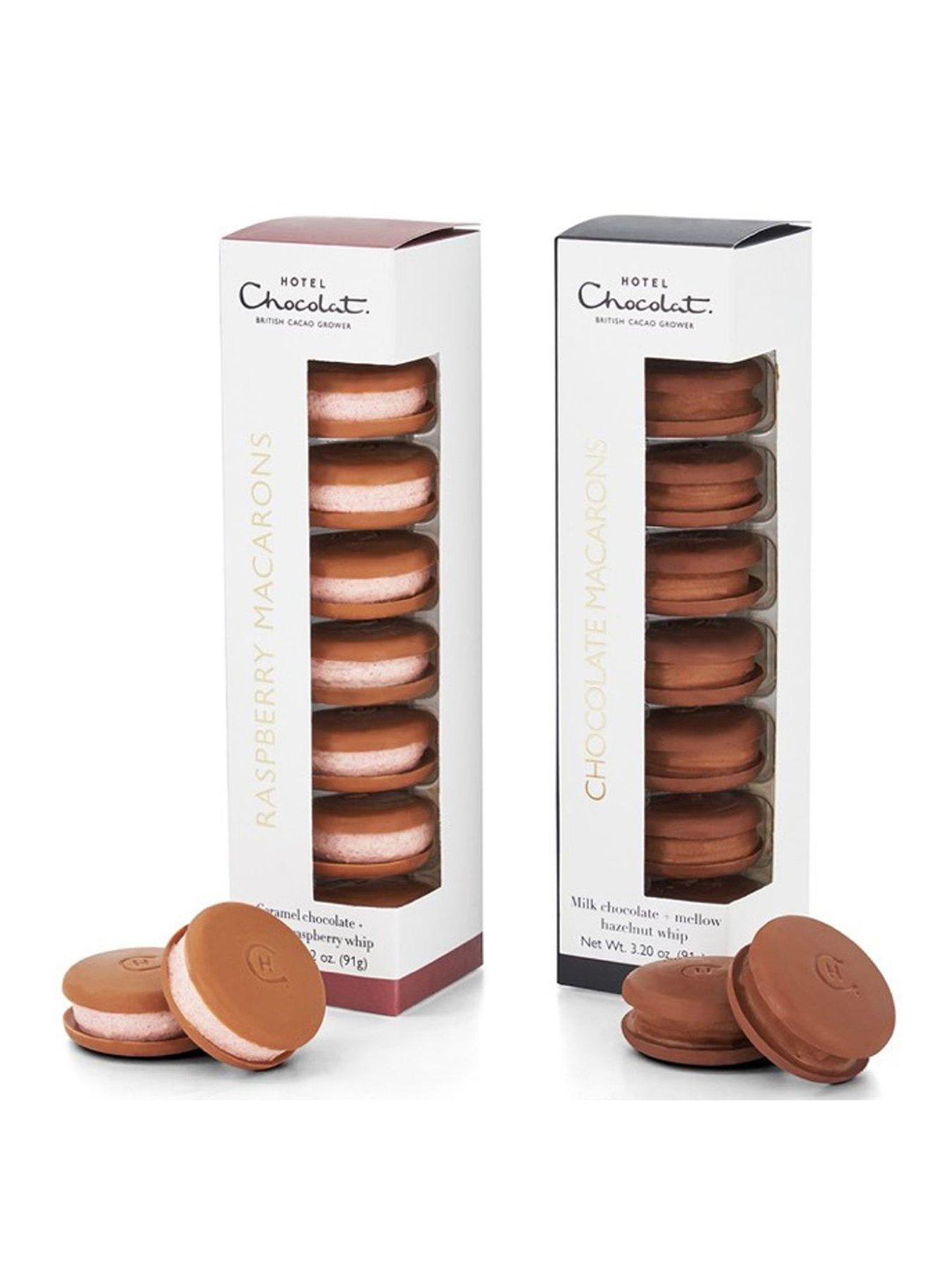 Hotel Chocolat Raspberry and Chocolate Macarons