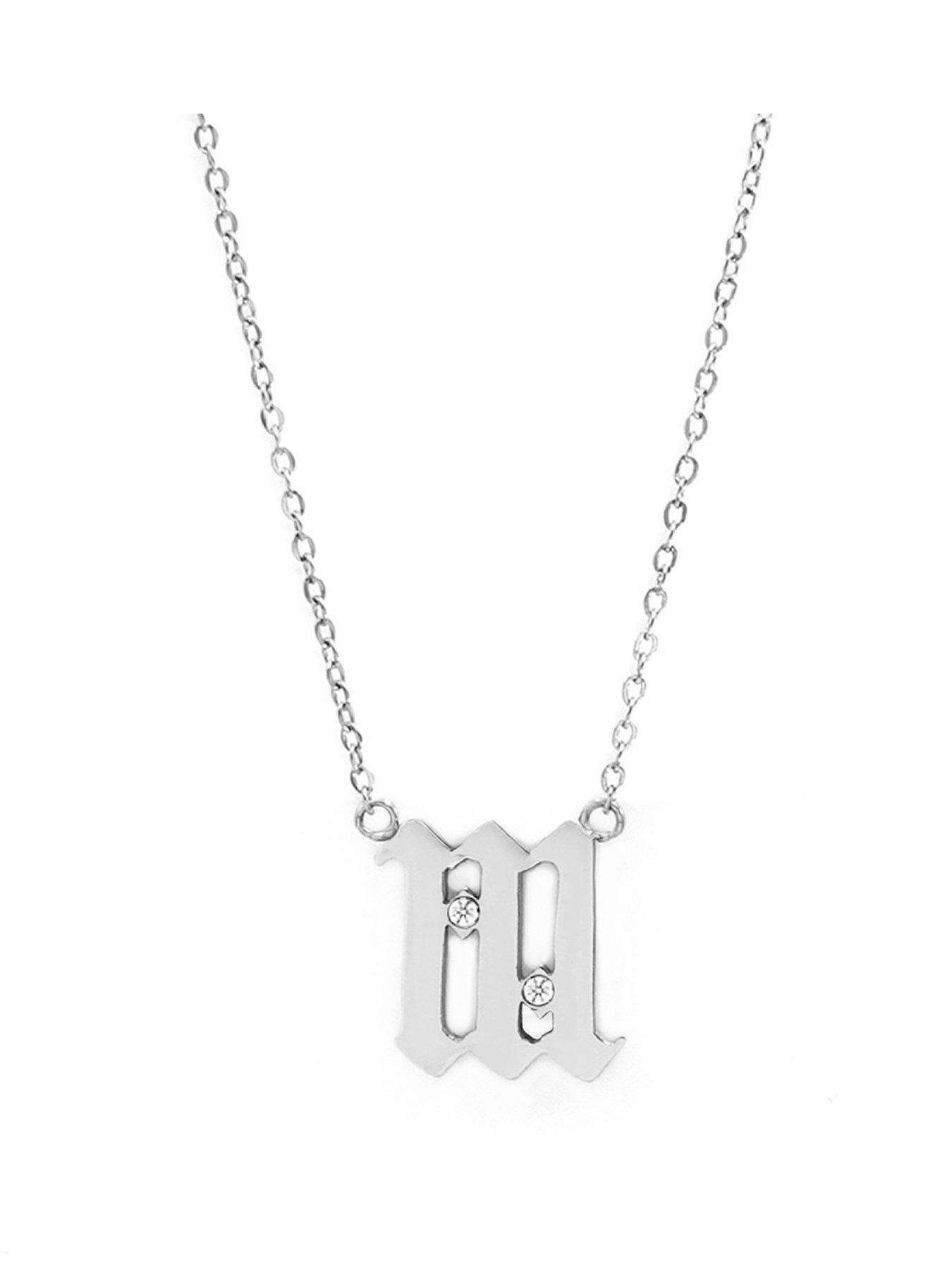undefined Angel Number Necklace - Silver