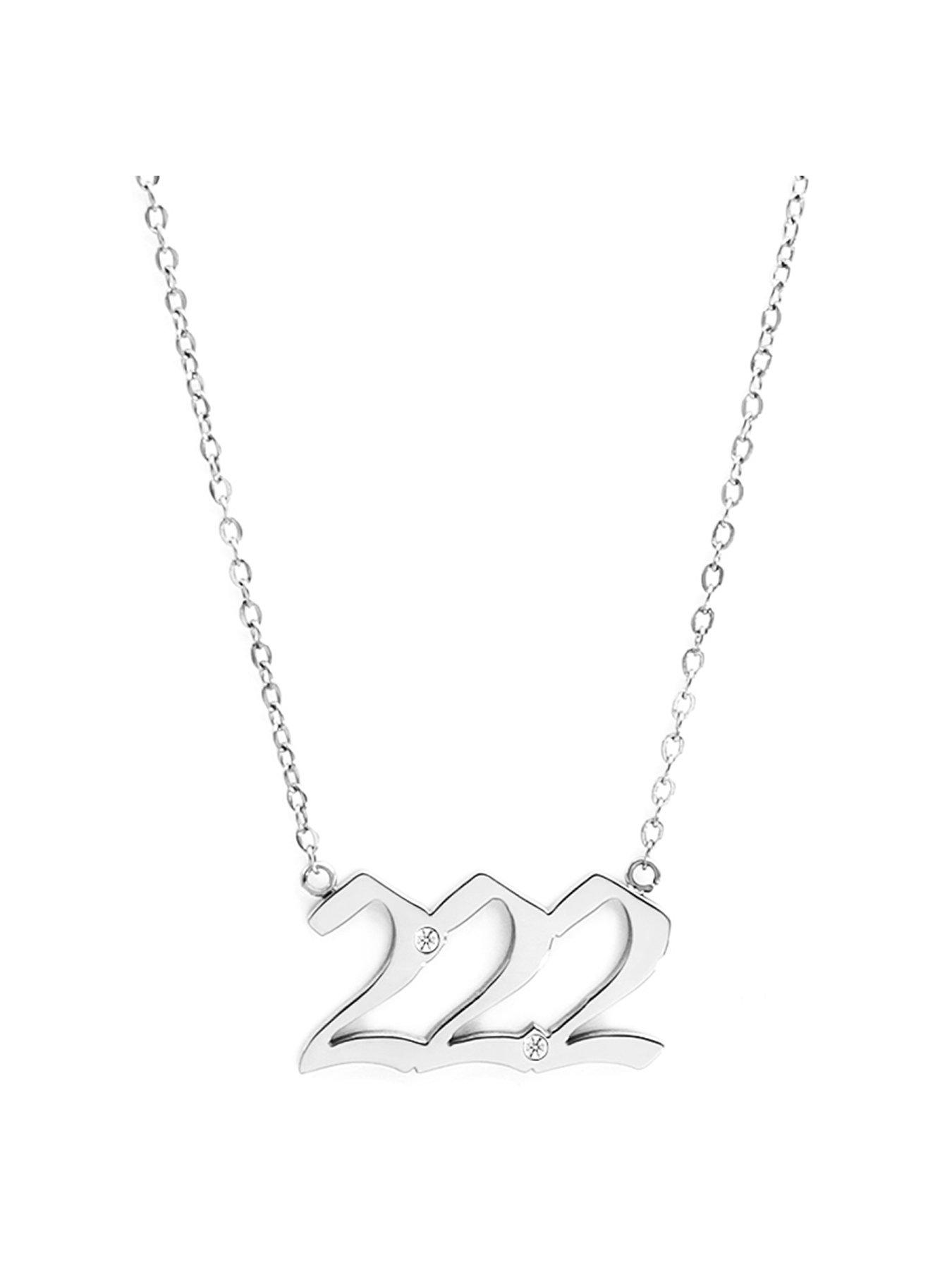 Say It With Angel Number Necklace - Silver