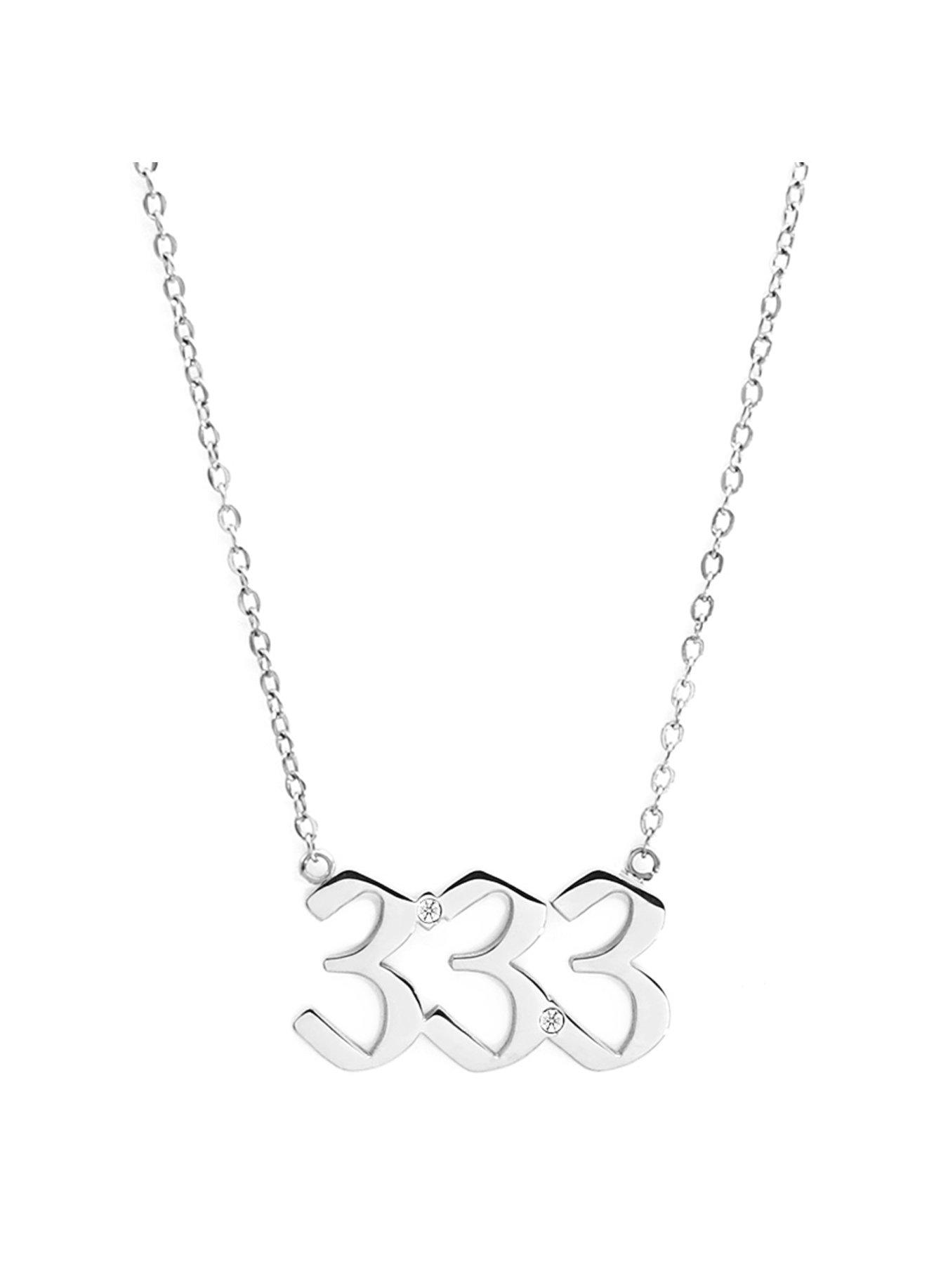 Say It With Angel Number Necklace - Silver